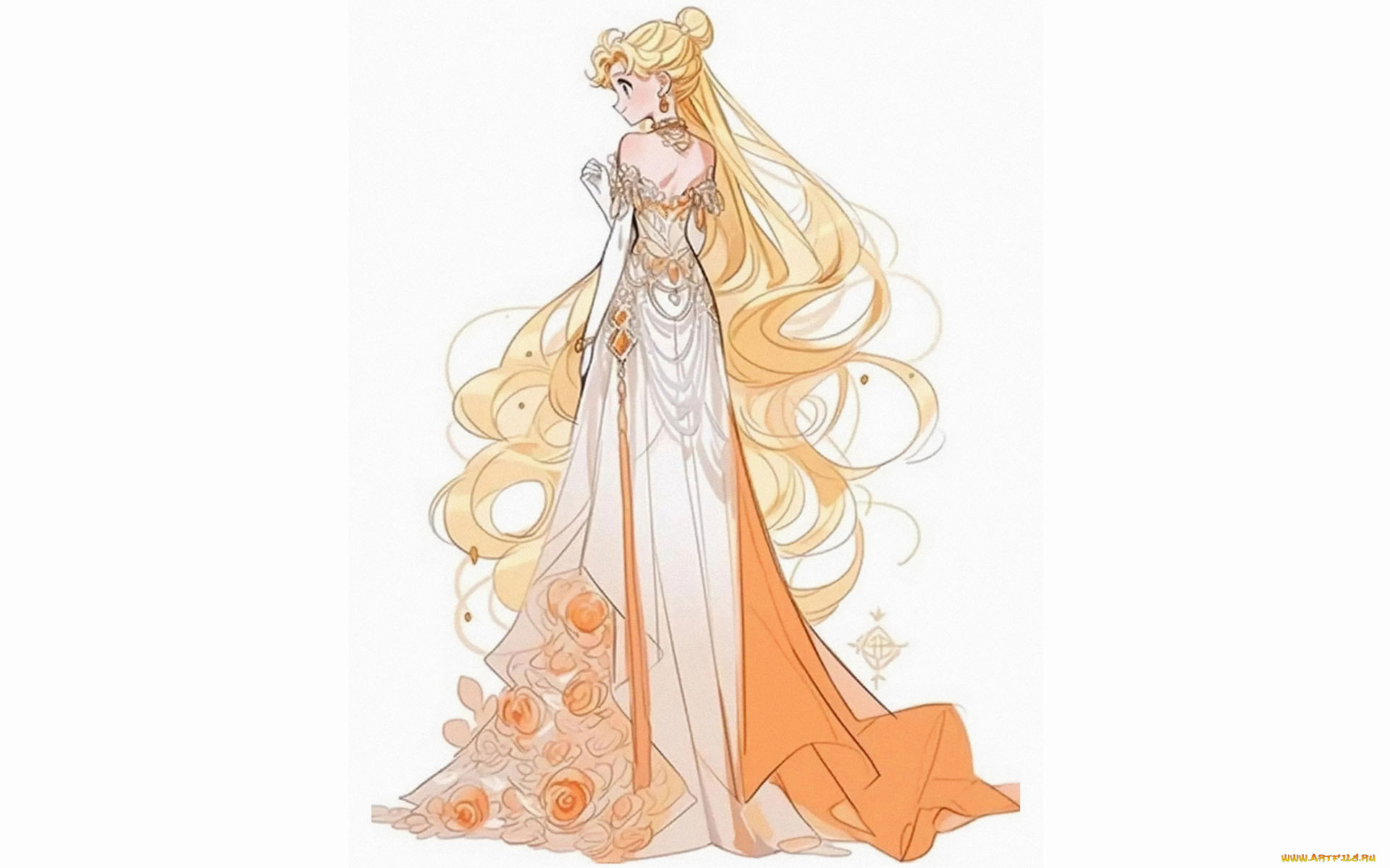 аниме, sailor, moon, девушка, платье