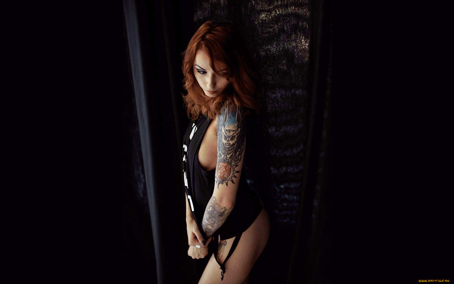 девушки, valery, himera, , lera, himera, рыжая, топ, тату