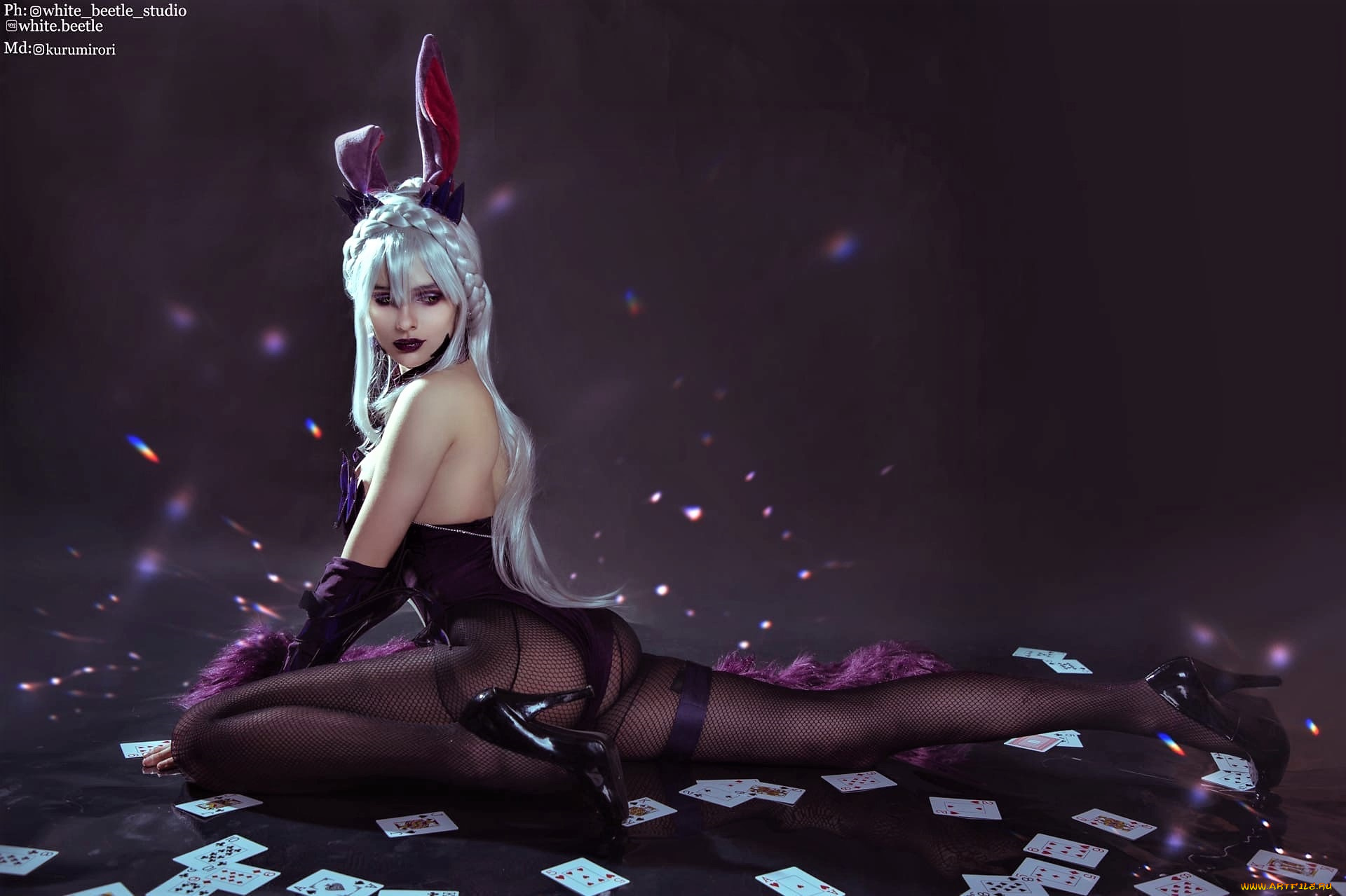 девушки, kurumirori, образ, костюм, карты