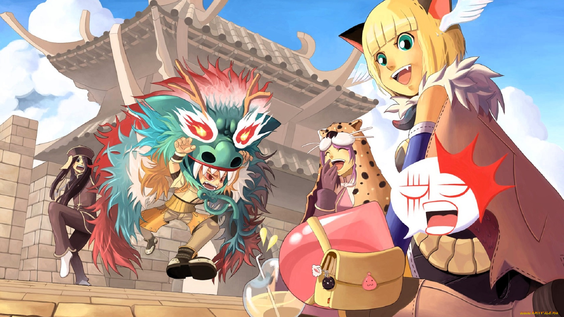 видео, игры, ragnarok, online, персонаж, костюмы, храм