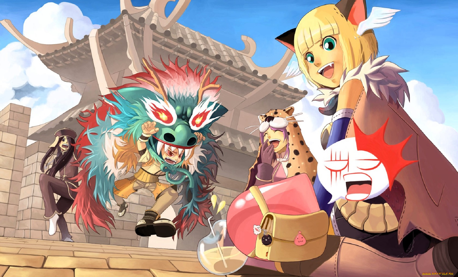 видео, игры, ragnarok, online, персонаж, костюмы, храм