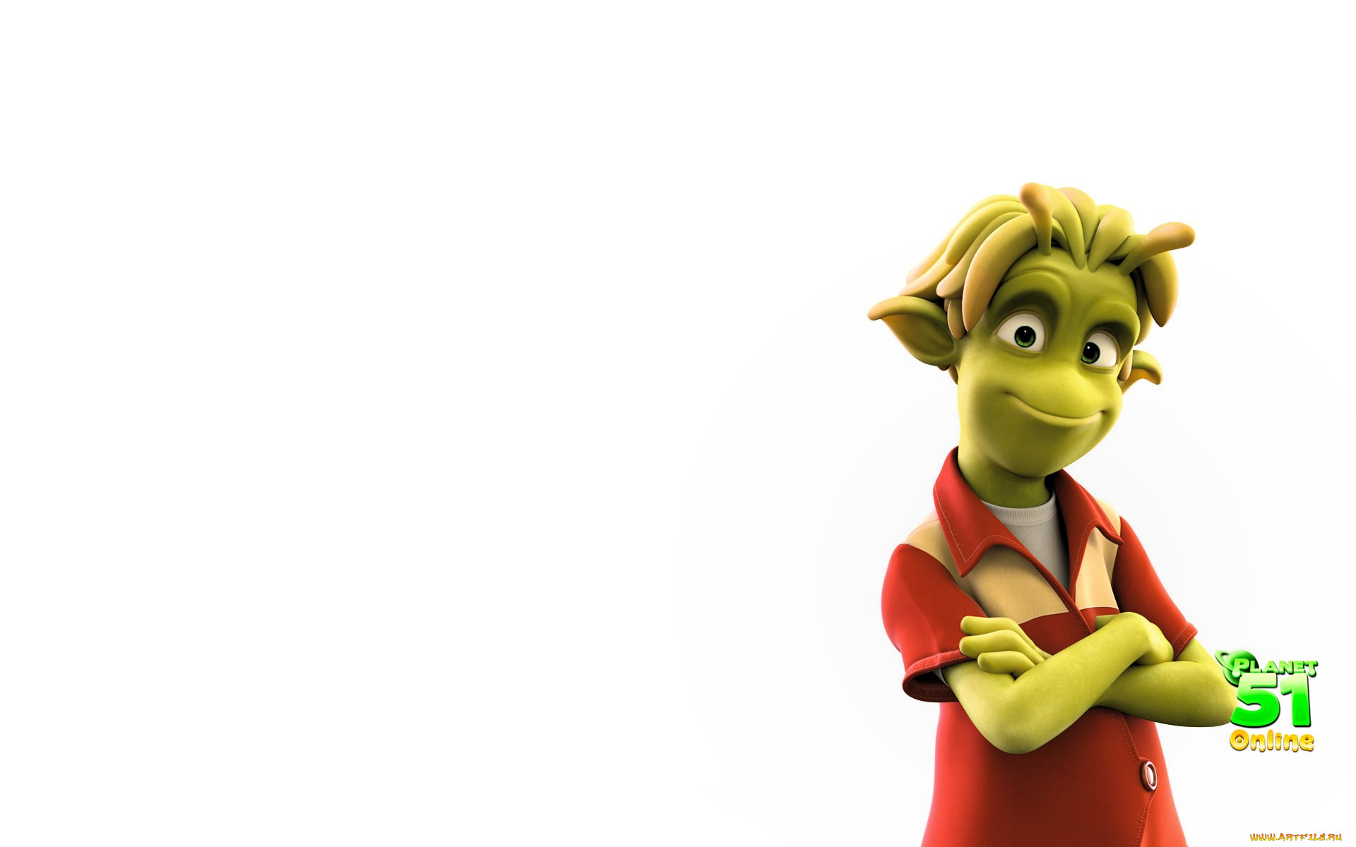 видео, игры, planet, 51, online, инопланетянин, рубашка