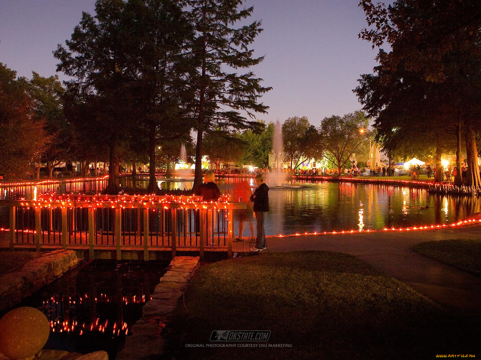 города, фонтаны