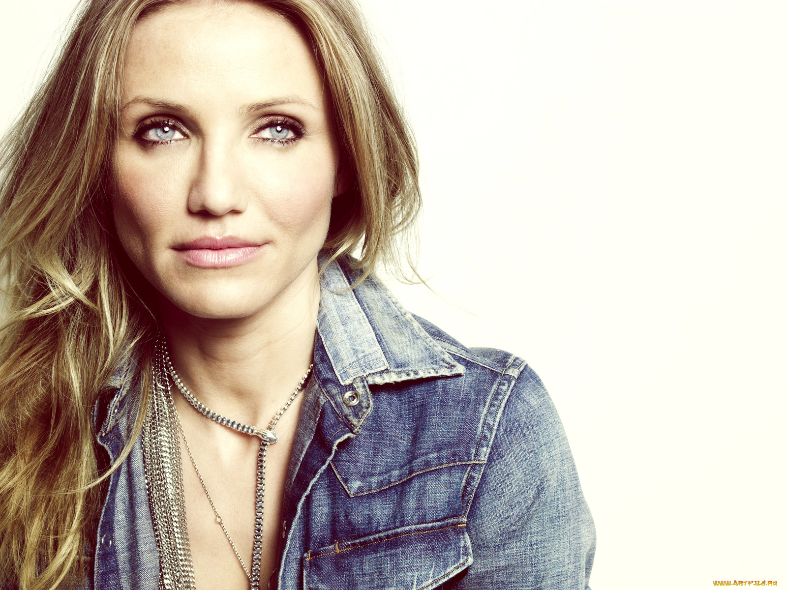 Cameron, Diaz, девушки, , , цепочки, джинсовая, рубашка
