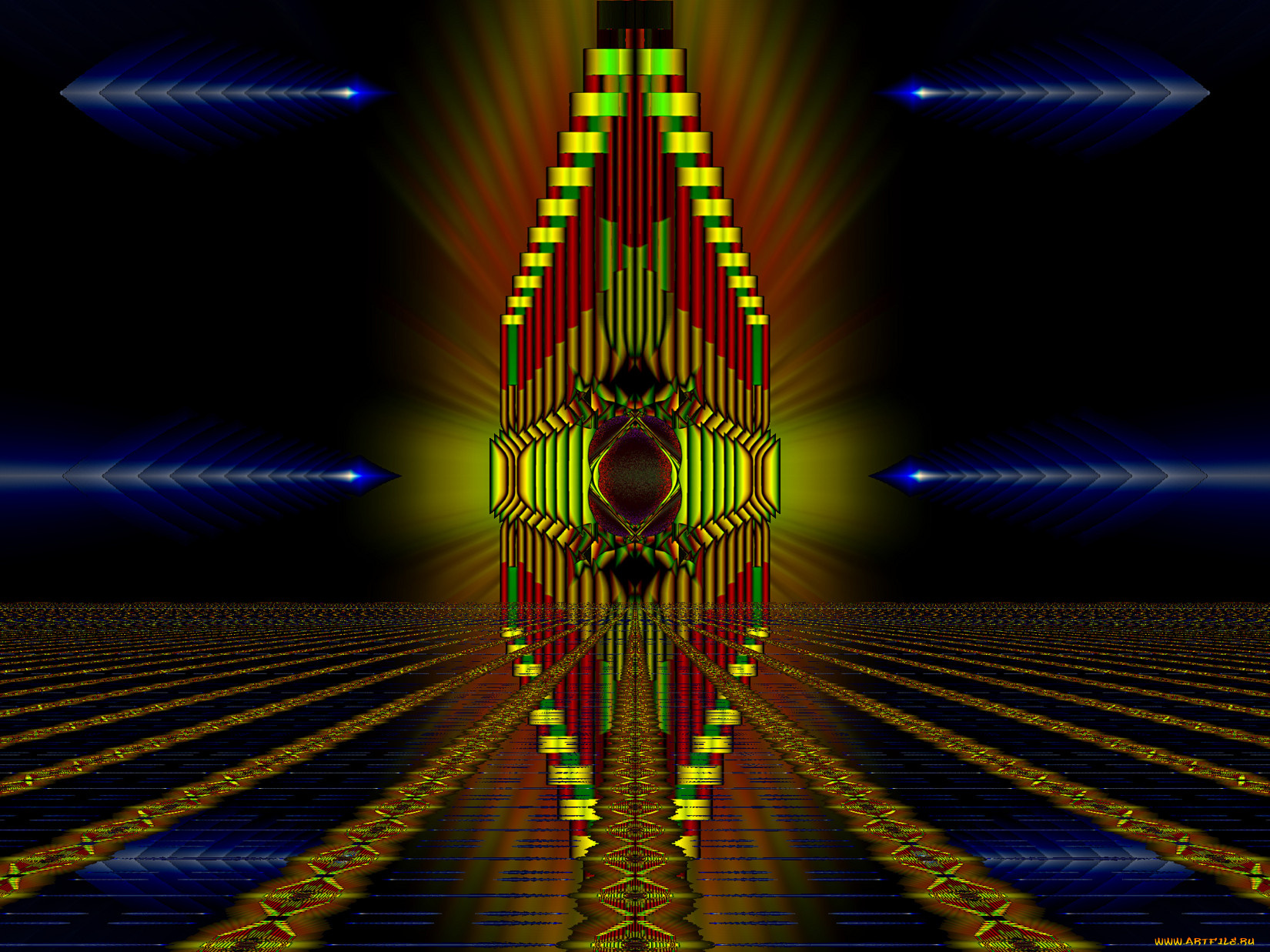 3д, графика, fractal, фракталы