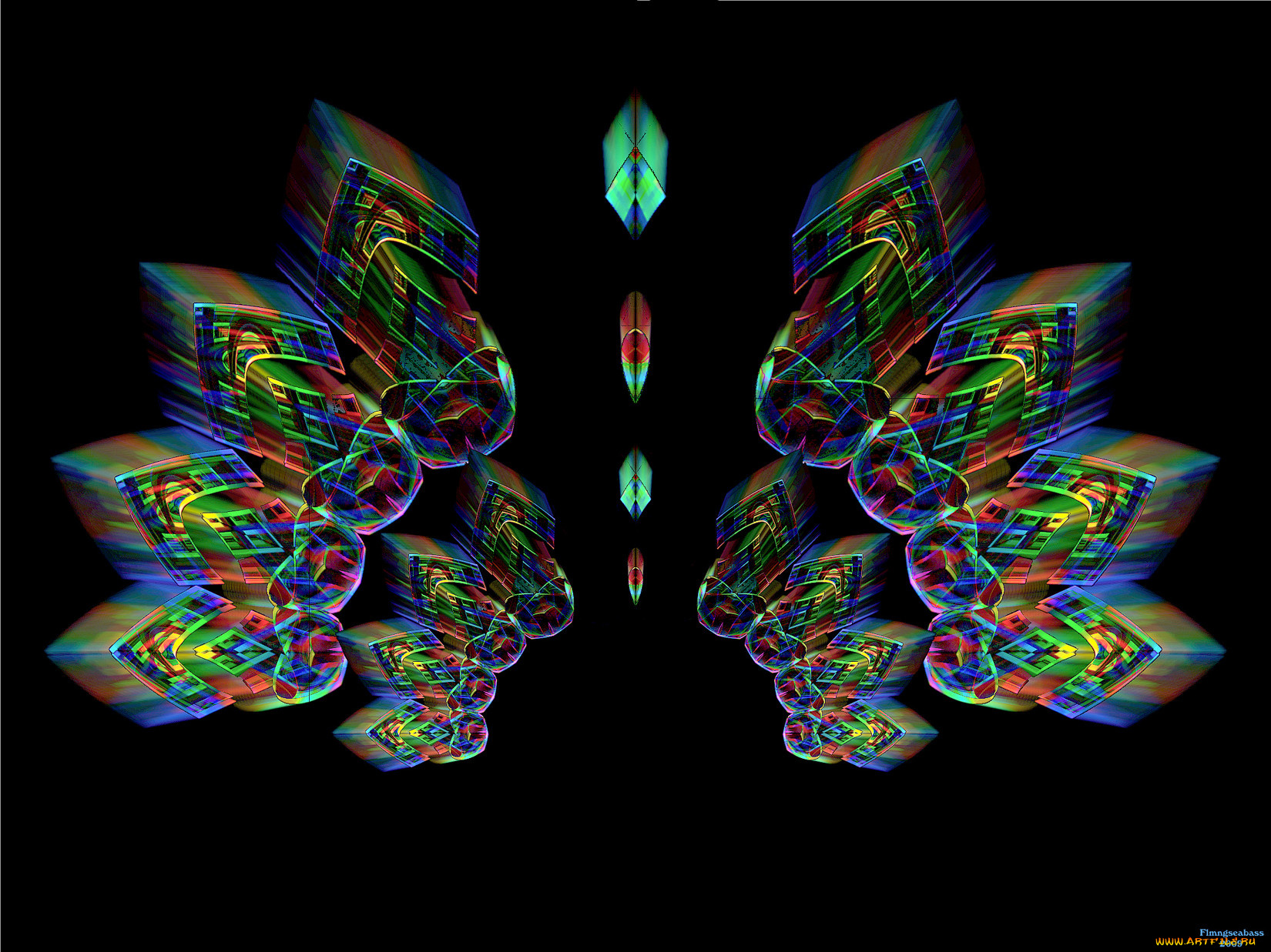 3д, графика, fractal, фракталы