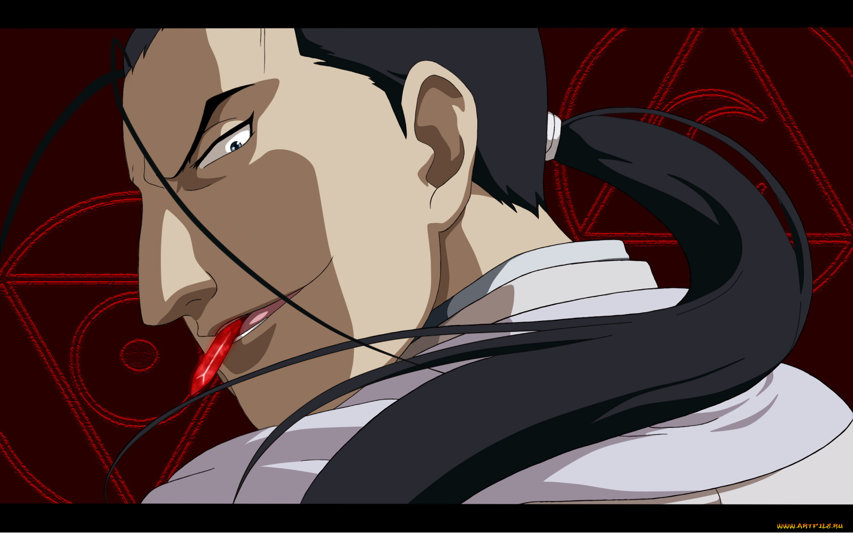 аниме, fullmetal, alchemist, волосы, глаза