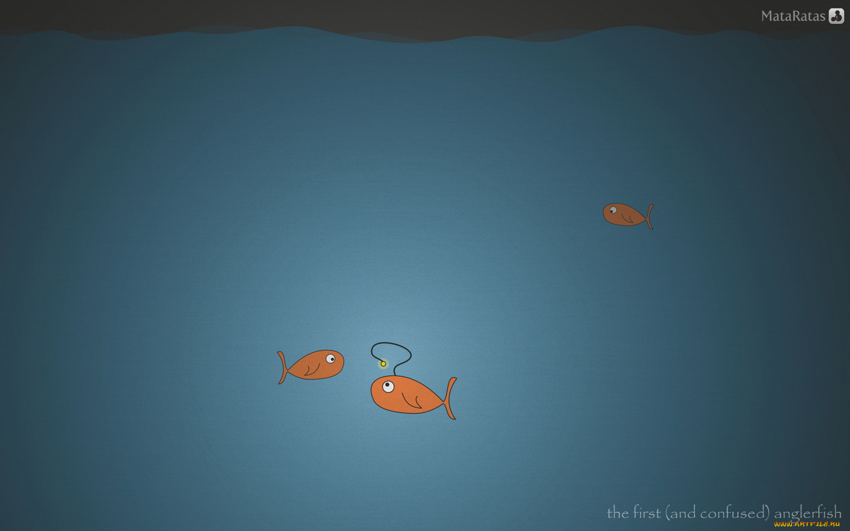 векторная, графика, рибы