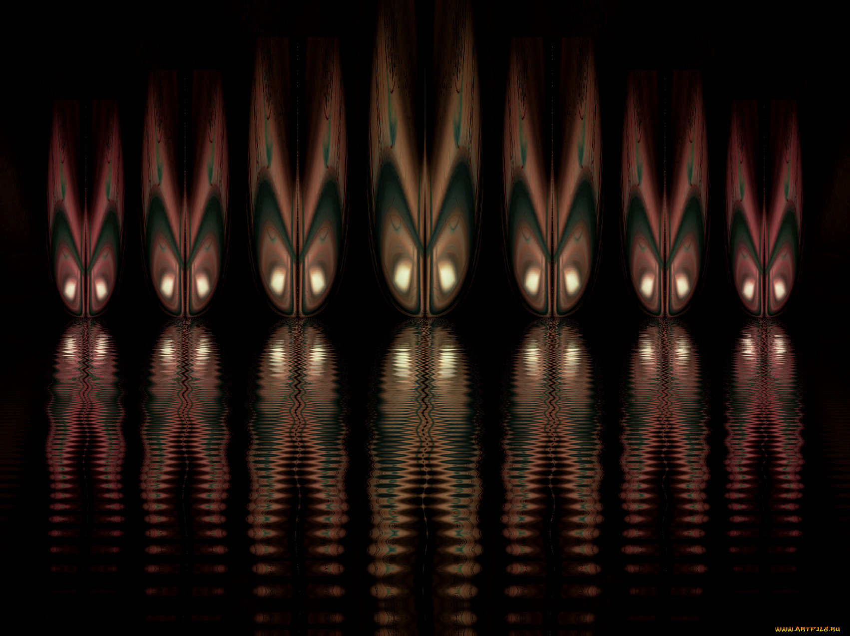 3д, графика, fractal, фракталы