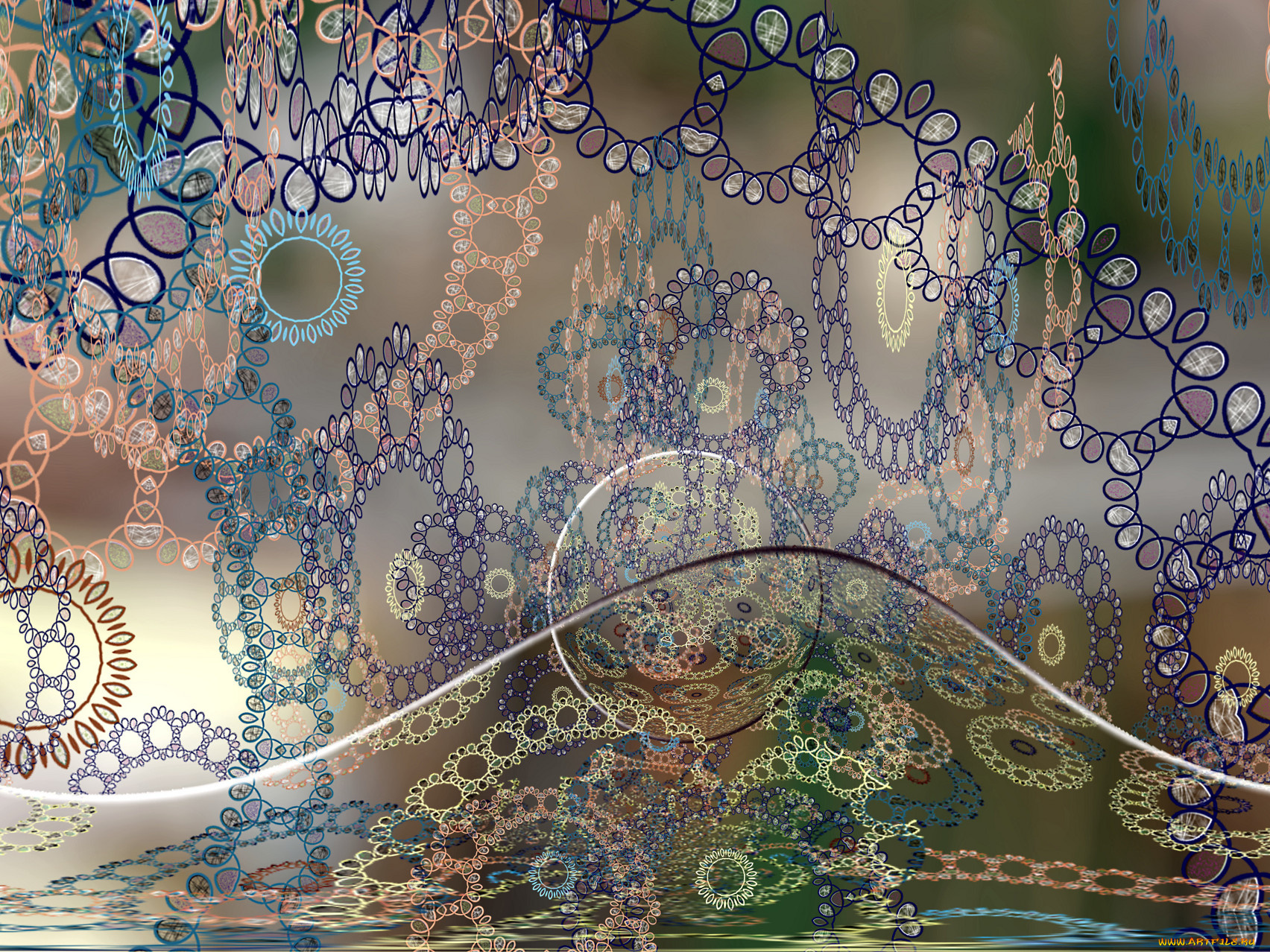 3д, графика, fractal, фракталы