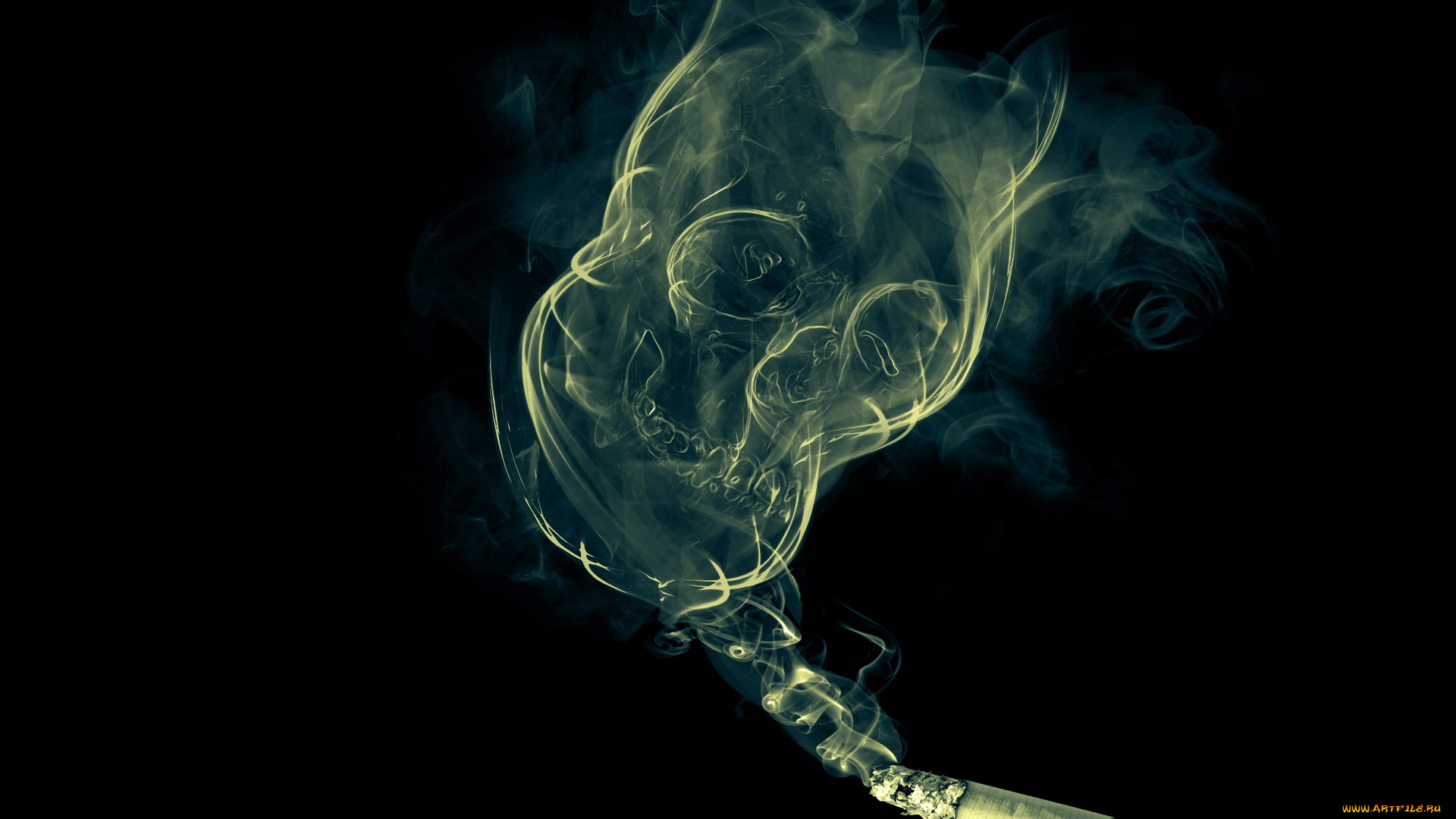 3д, графика, другое, дым, сигарета