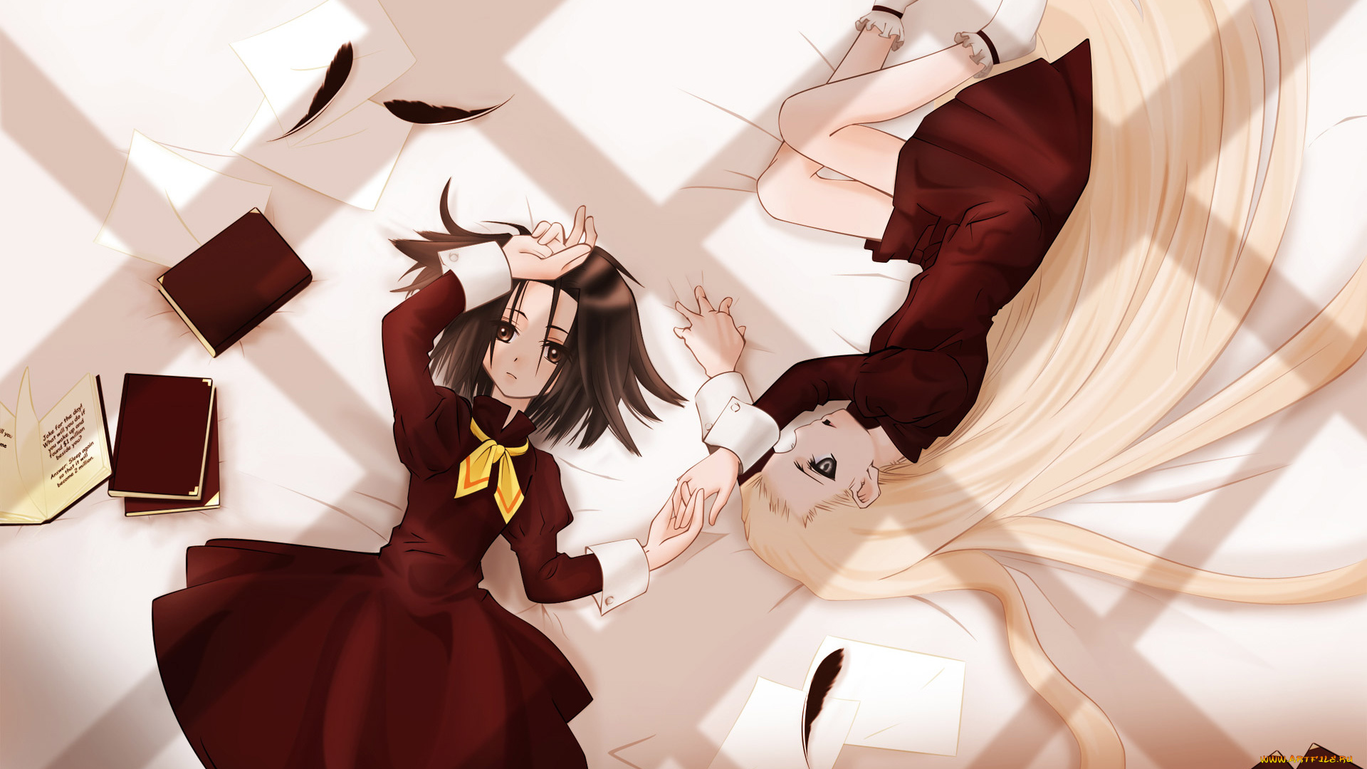 аниме, *unknown, другое, книги, девушки, отдых