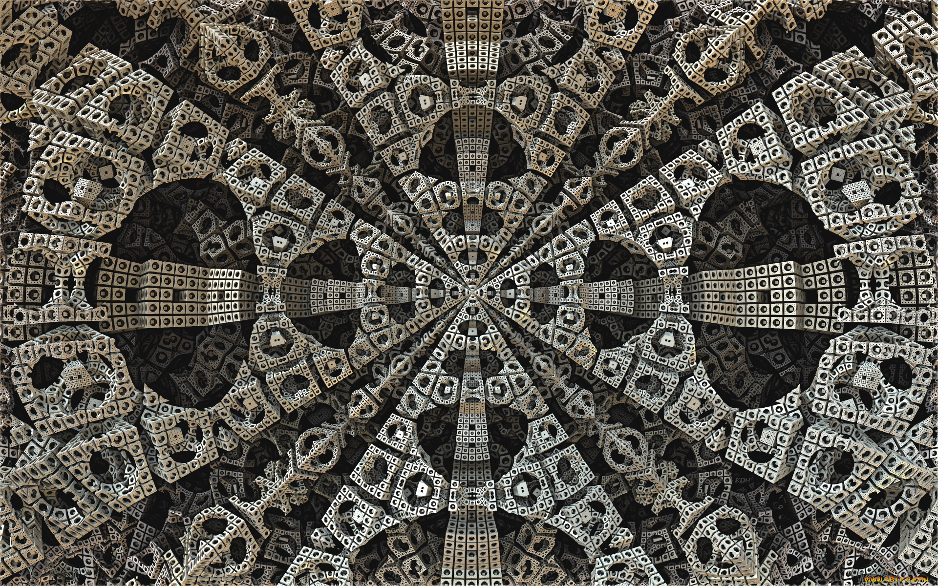 3д, графика, fractal, фракталы