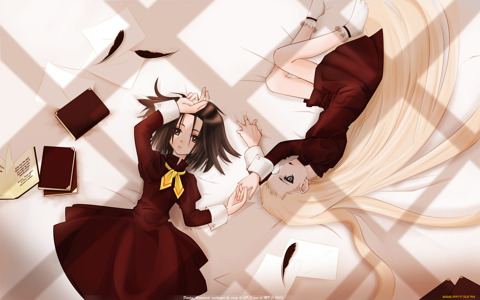 аниме, *unknown, другое, книги, девушки, отдых