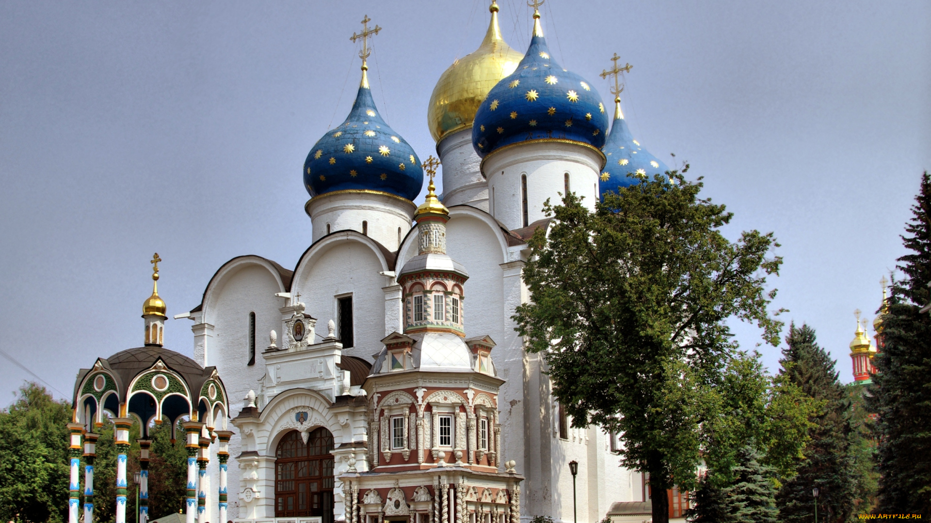 сергиев, посад, города, православные, церкви, монастыри, купола, храм, кресты