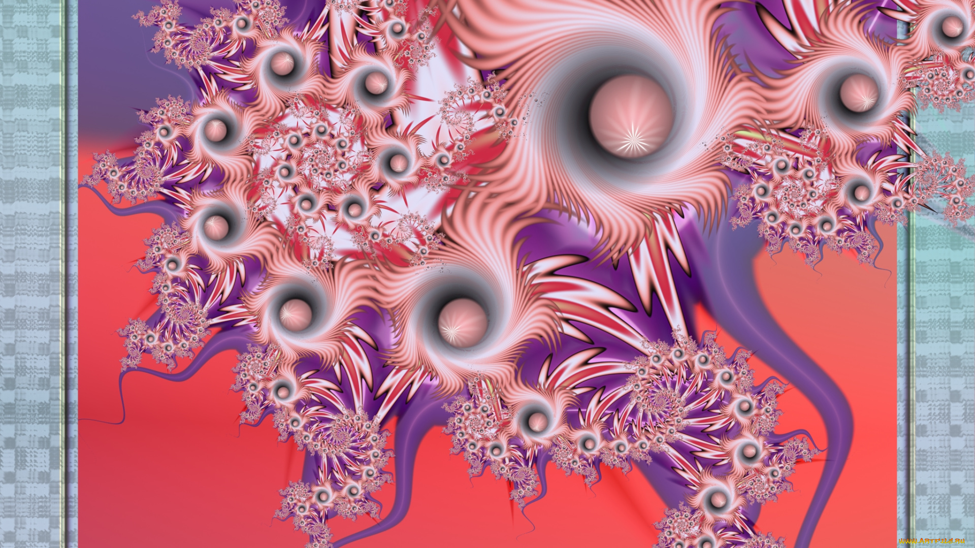 3д, графика, fractal, фракталы, фон, узор, цвета