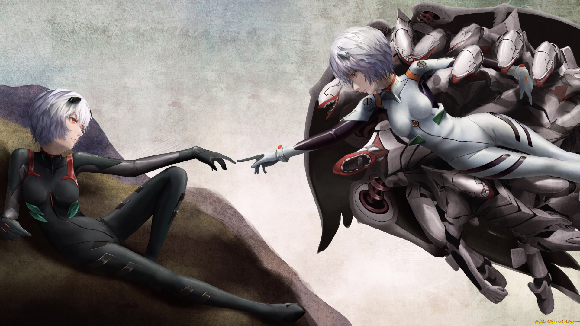 by, lepus, аниме, evangelion, neon, genesis, ayanami, rei