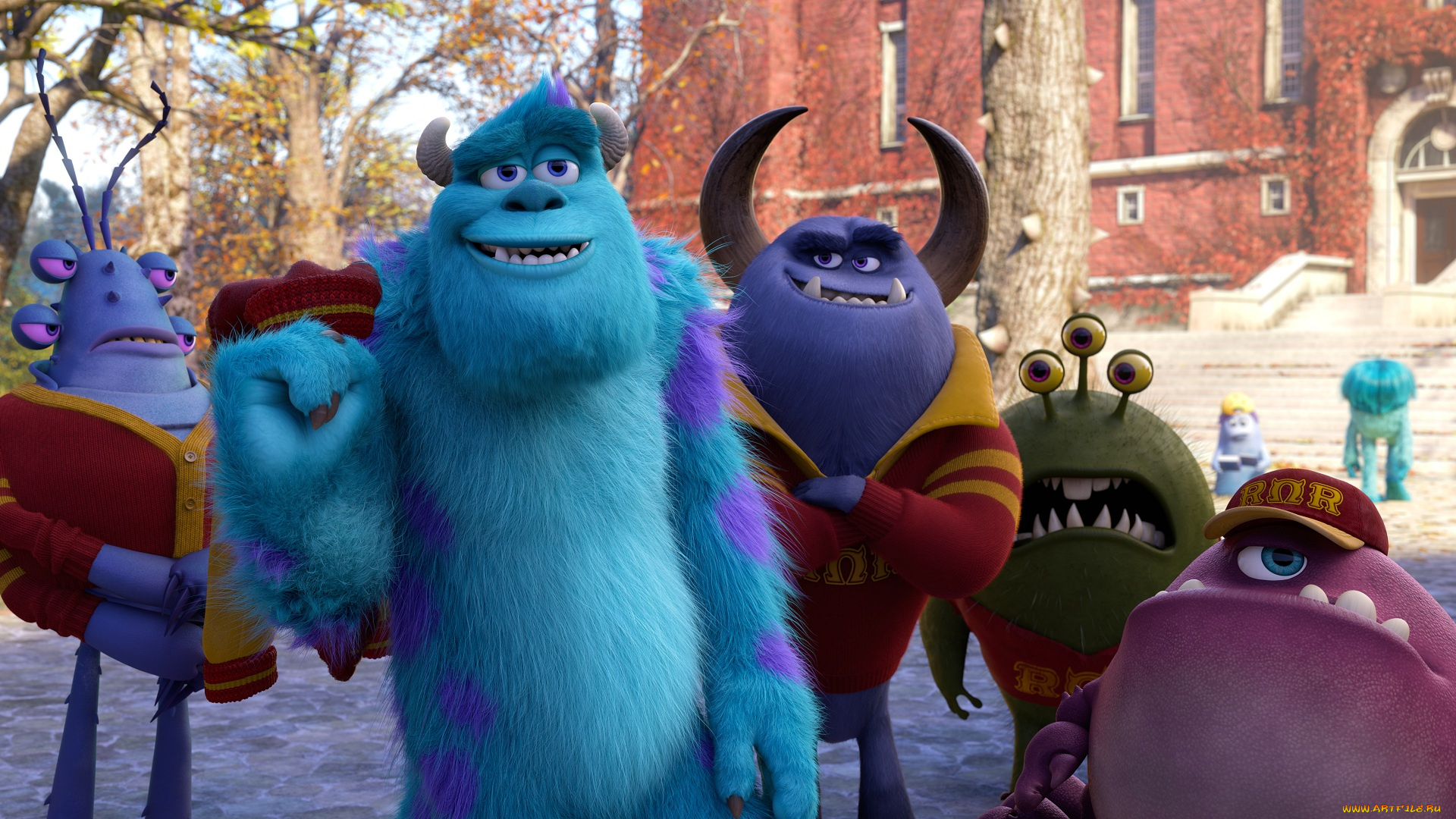 мультфильмы, monsters, university, монстры