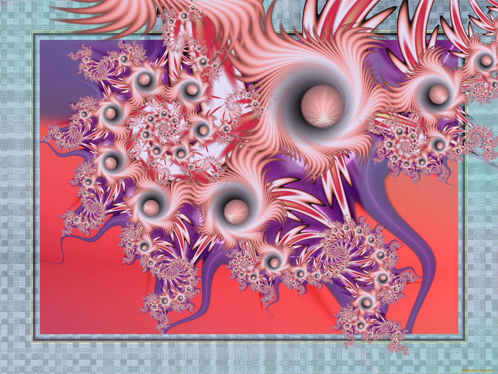 3д, графика, fractal, фракталы, фон, узор, цвета