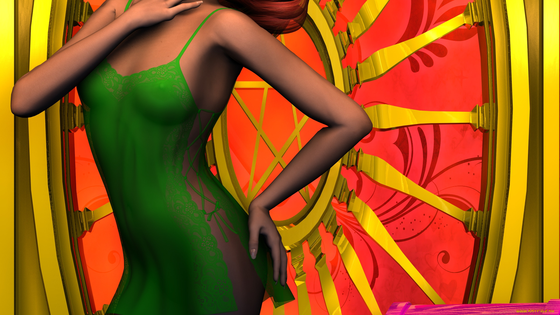 3д, графика, люди, , people, девушка, взгляд