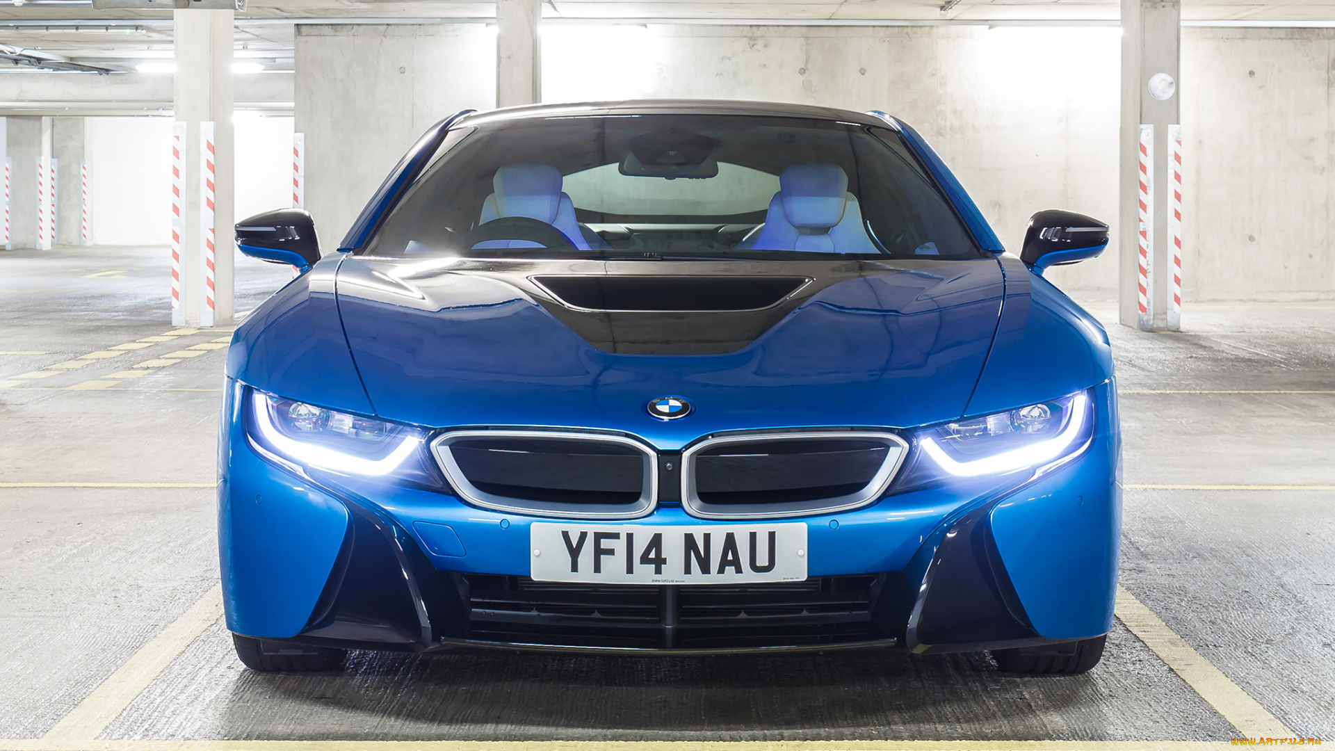 автомобили, bmw, синий, 2014г, uk-spec, i8