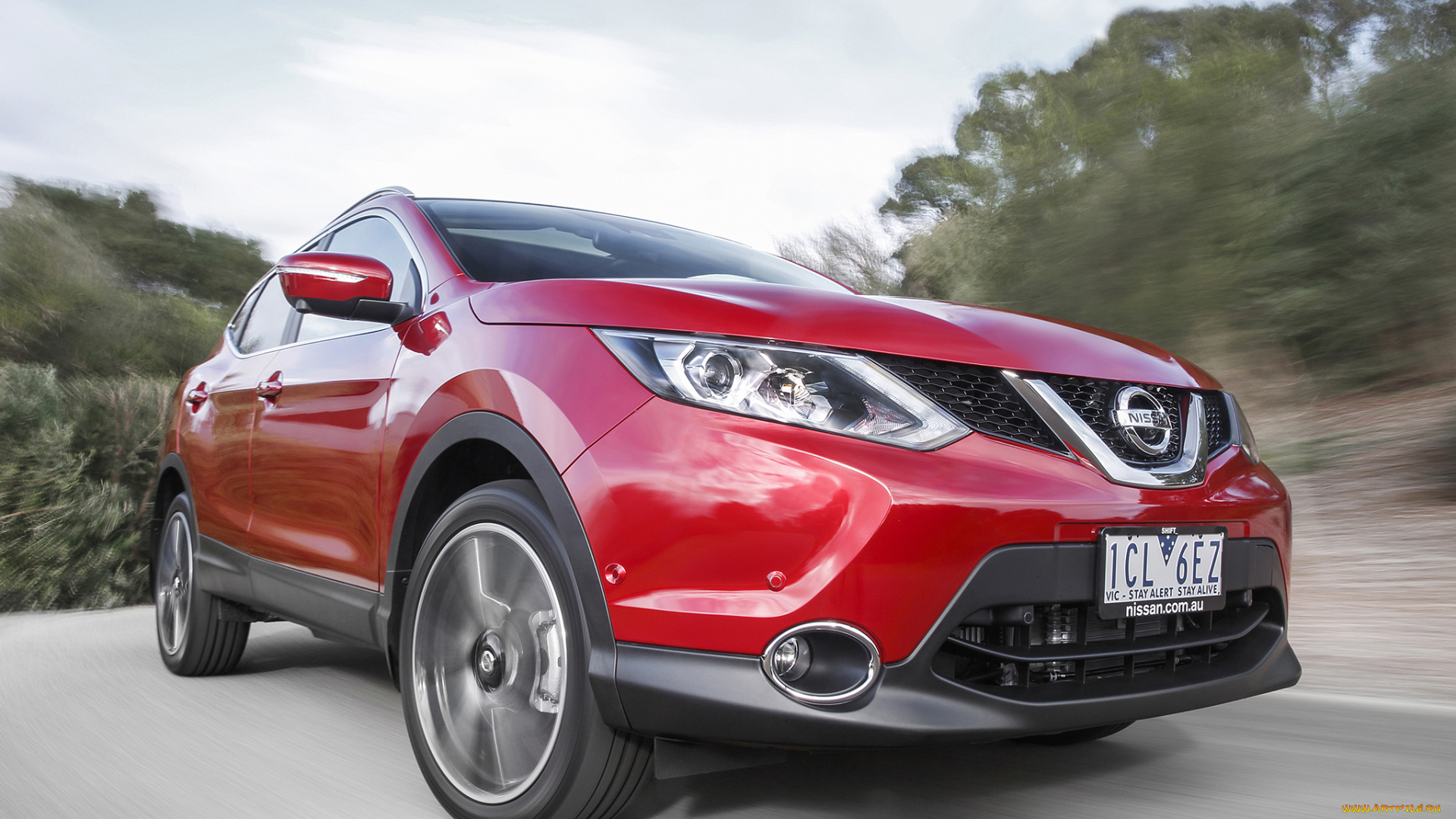 автомобили, nissan, datsun, qashqai, au-spec, 2014г, красный