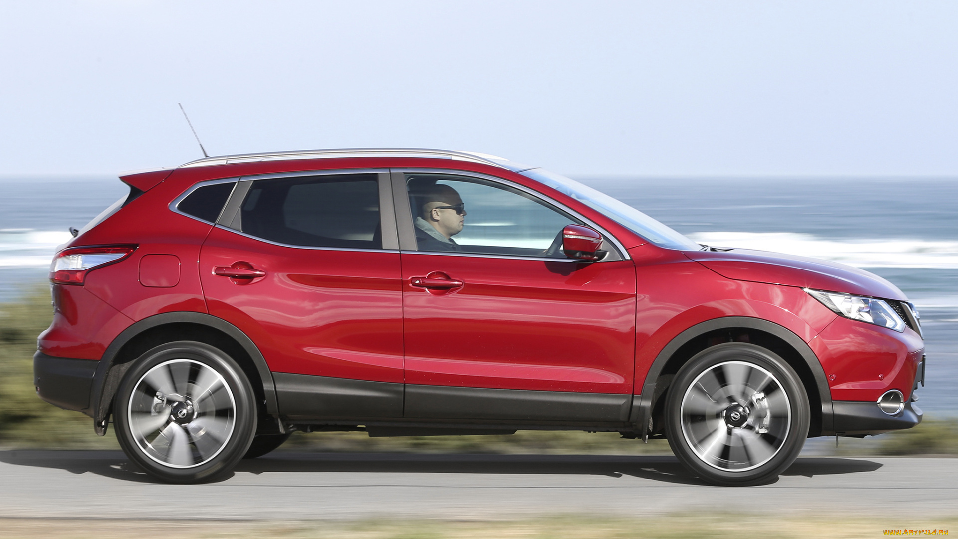 автомобили, nissan, datsun, qashqai, au-spec, 2014г, красный