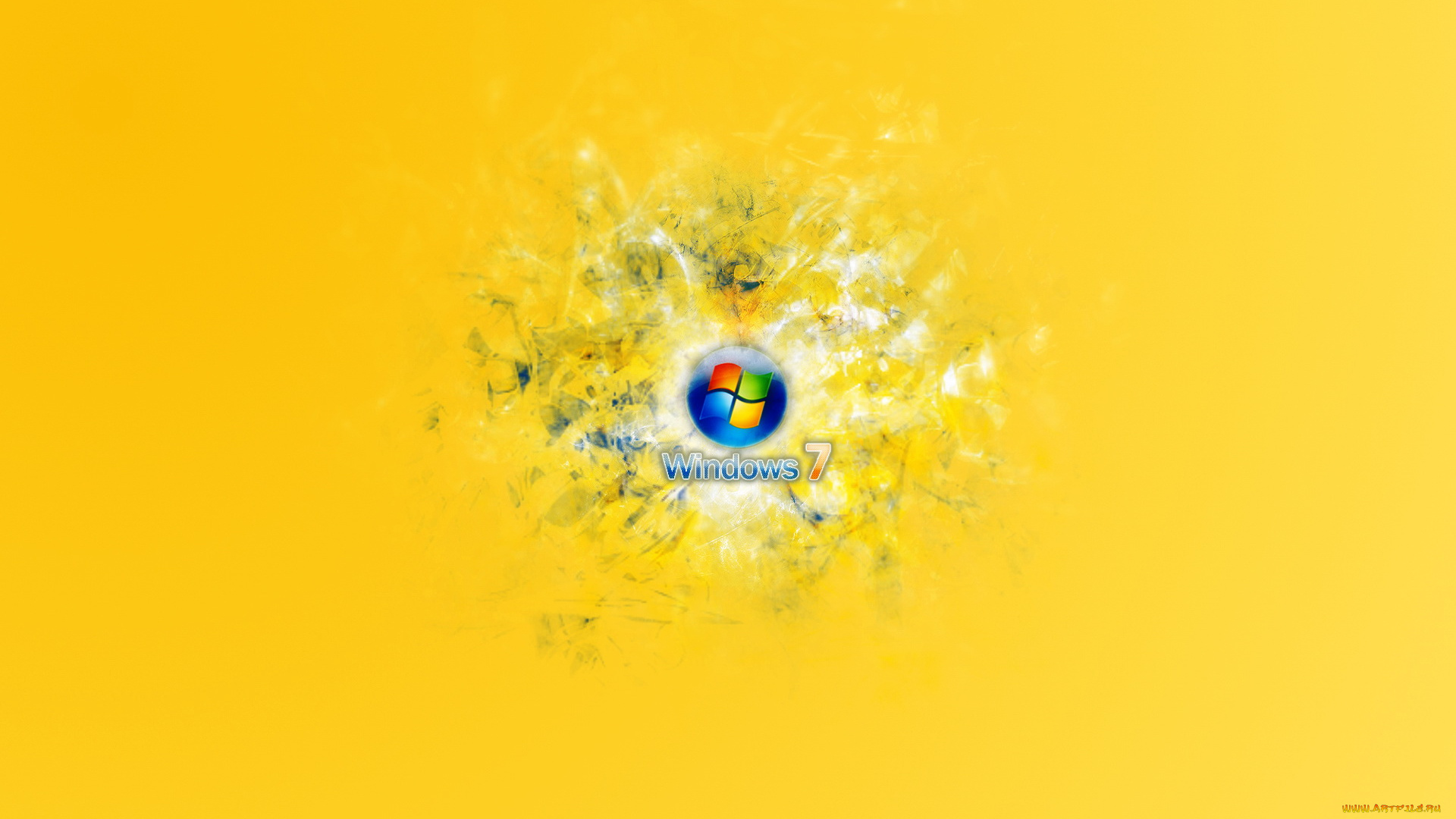 компьютеры, windows, 7, , vienna, желтый