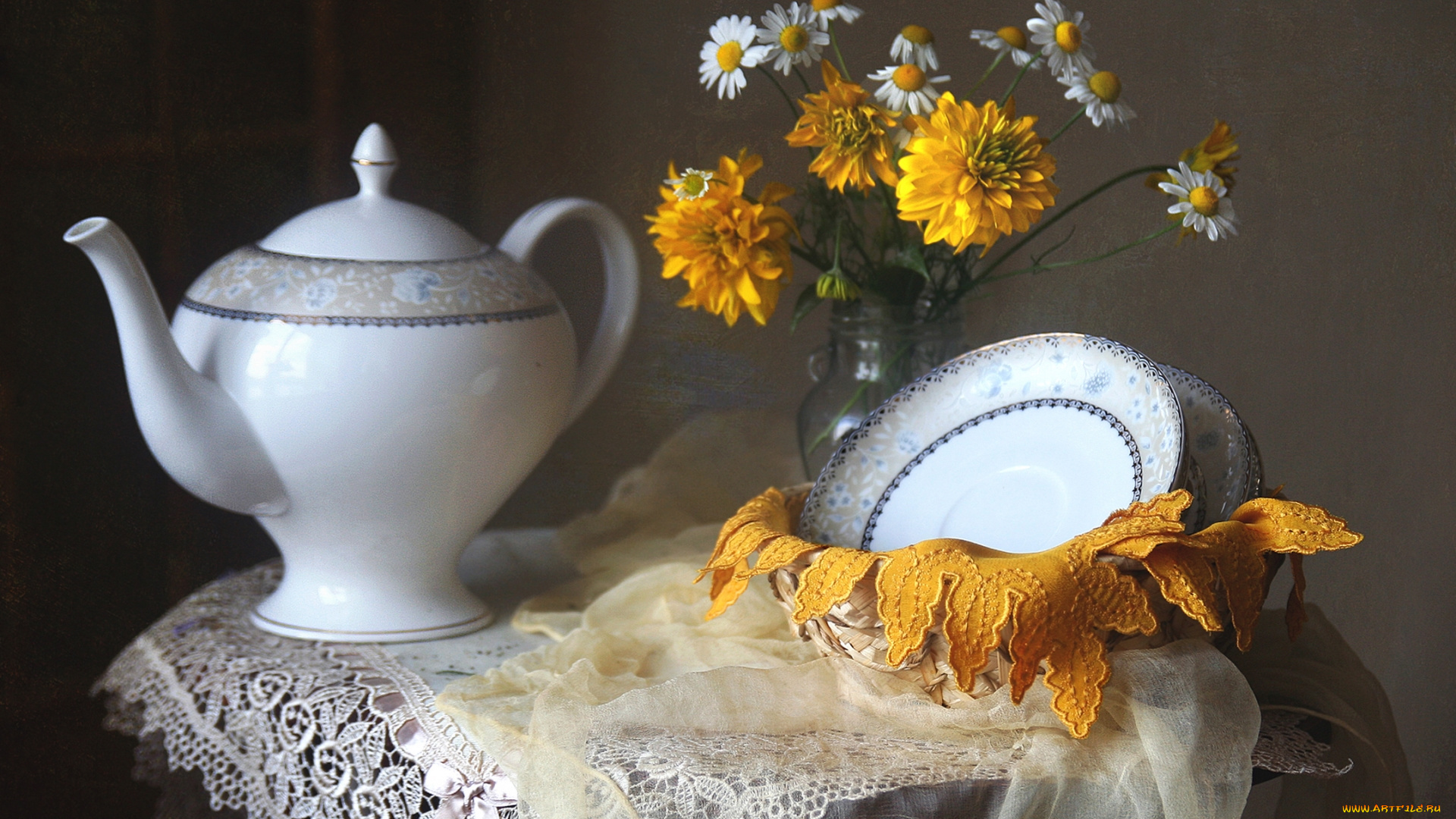 разное, посуда, , столовые, приборы, , кухонная, утварь, тарелки, чайник, цветы