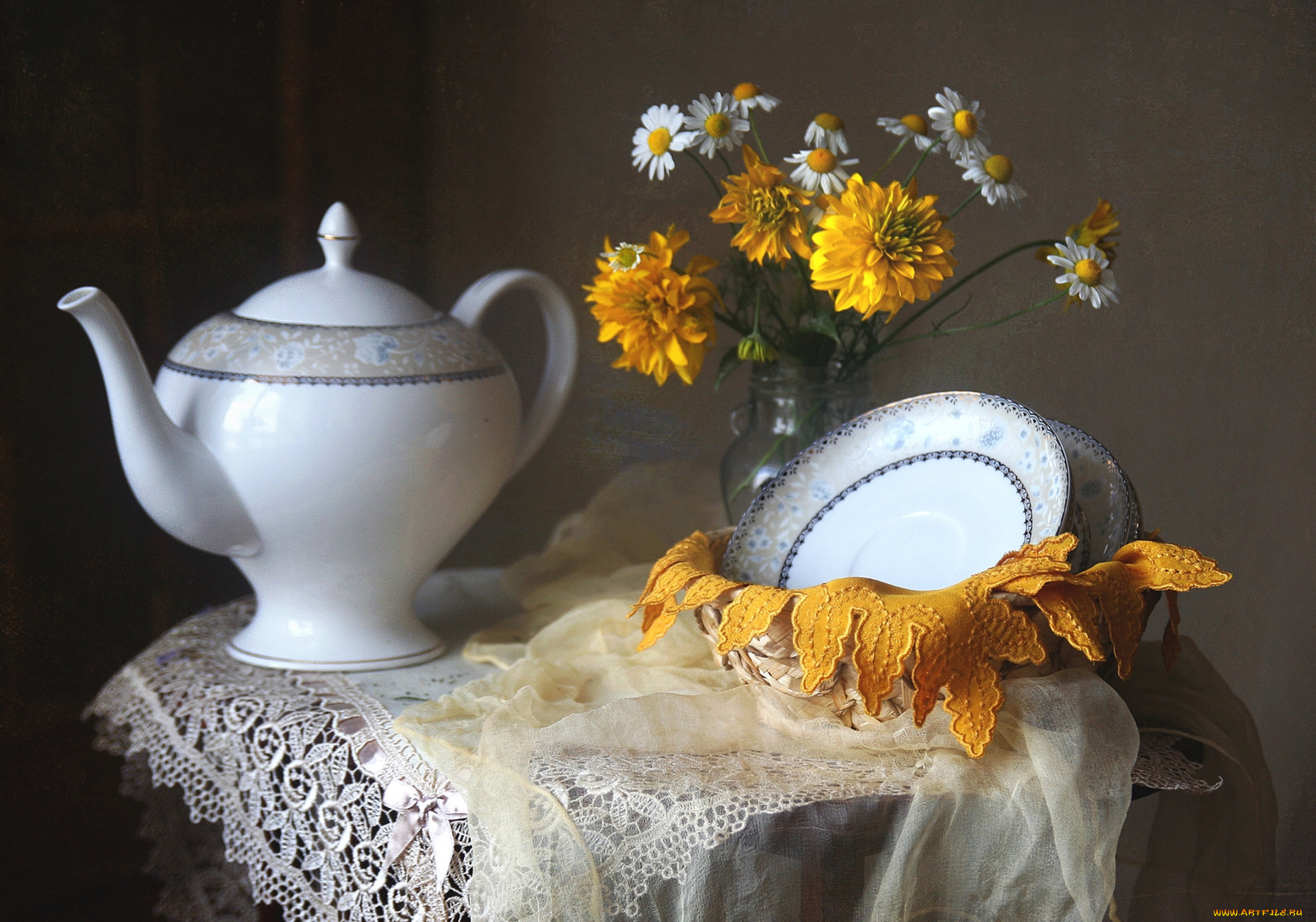 разное, посуда, , столовые, приборы, , кухонная, утварь, тарелки, чайник, цветы