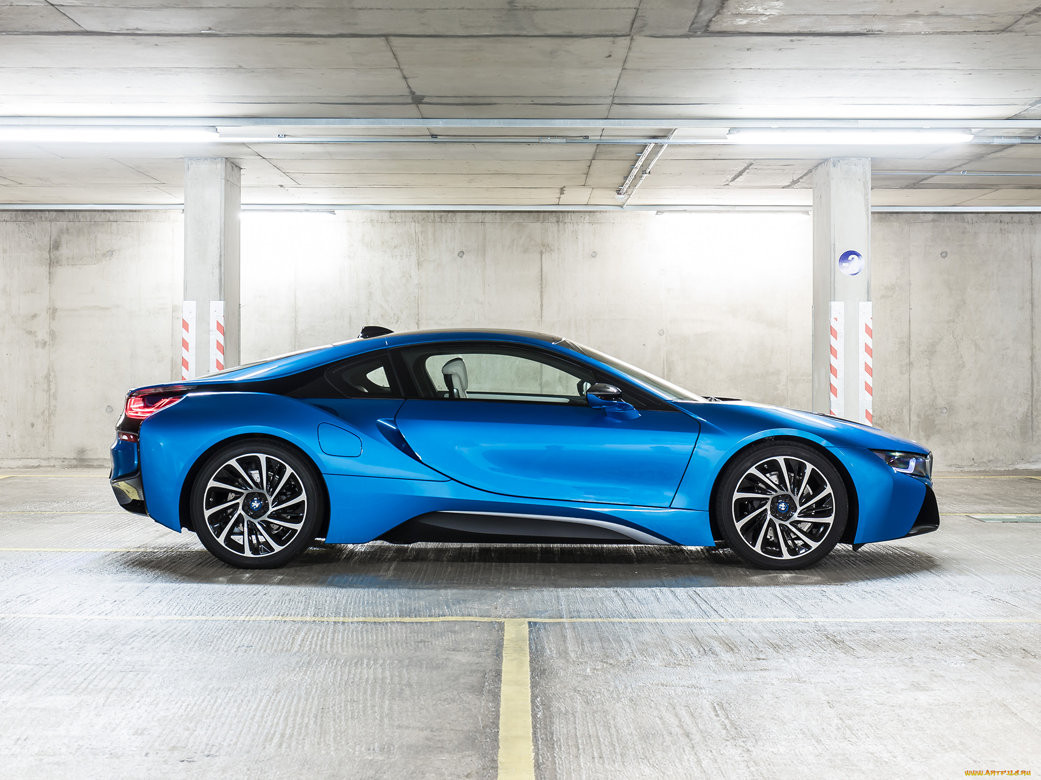 автомобили, bmw, 2014г, uk-spec, i8, синий
