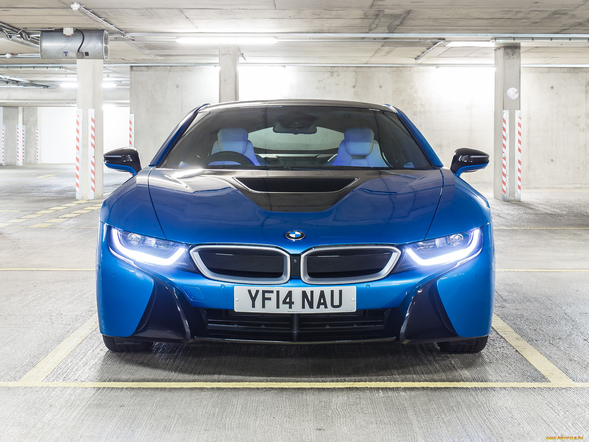 автомобили, bmw, синий, 2014г, uk-spec, i8