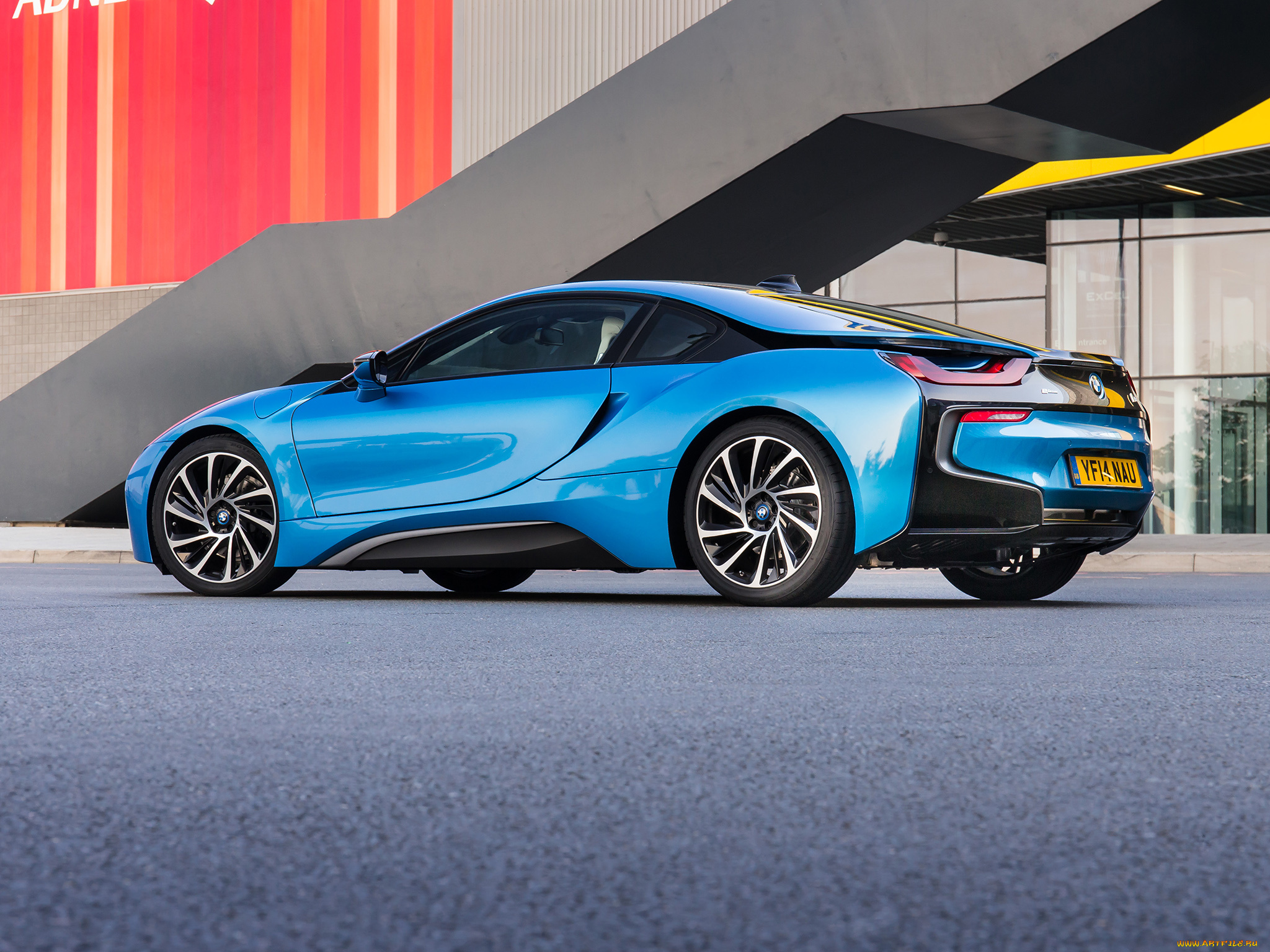 автомобили, bmw, синий, i8, 2014г, uk-spec