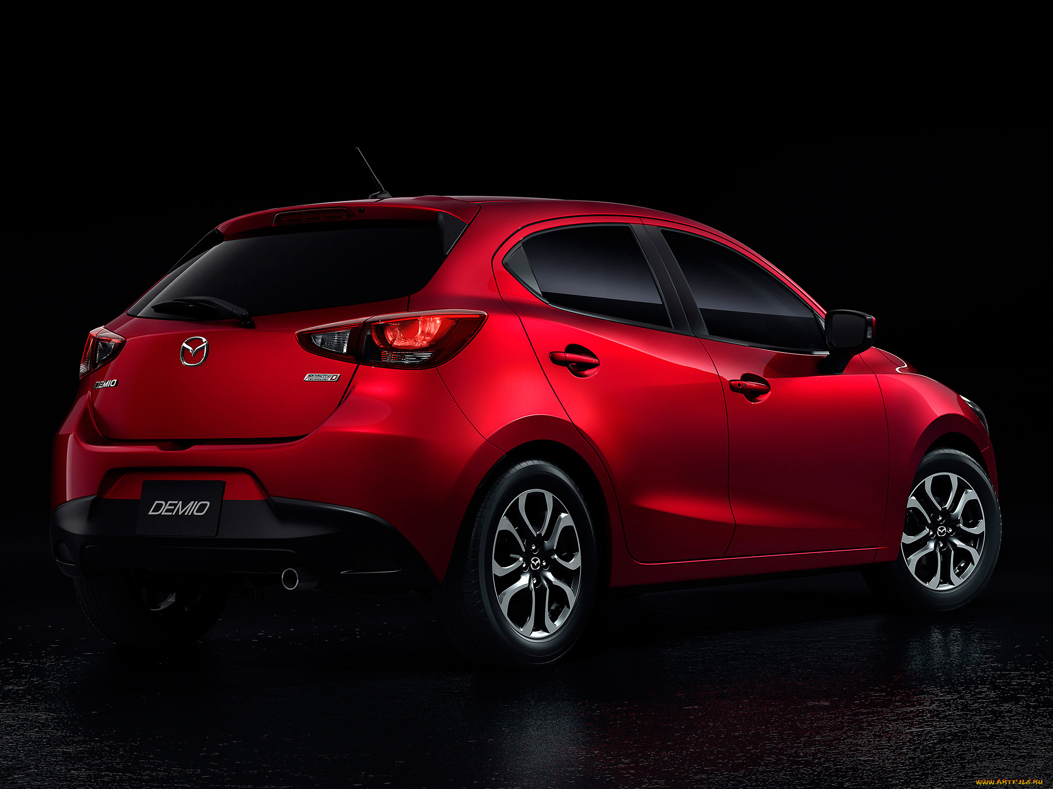 автомобили, mazda, красный, 2014г, demio