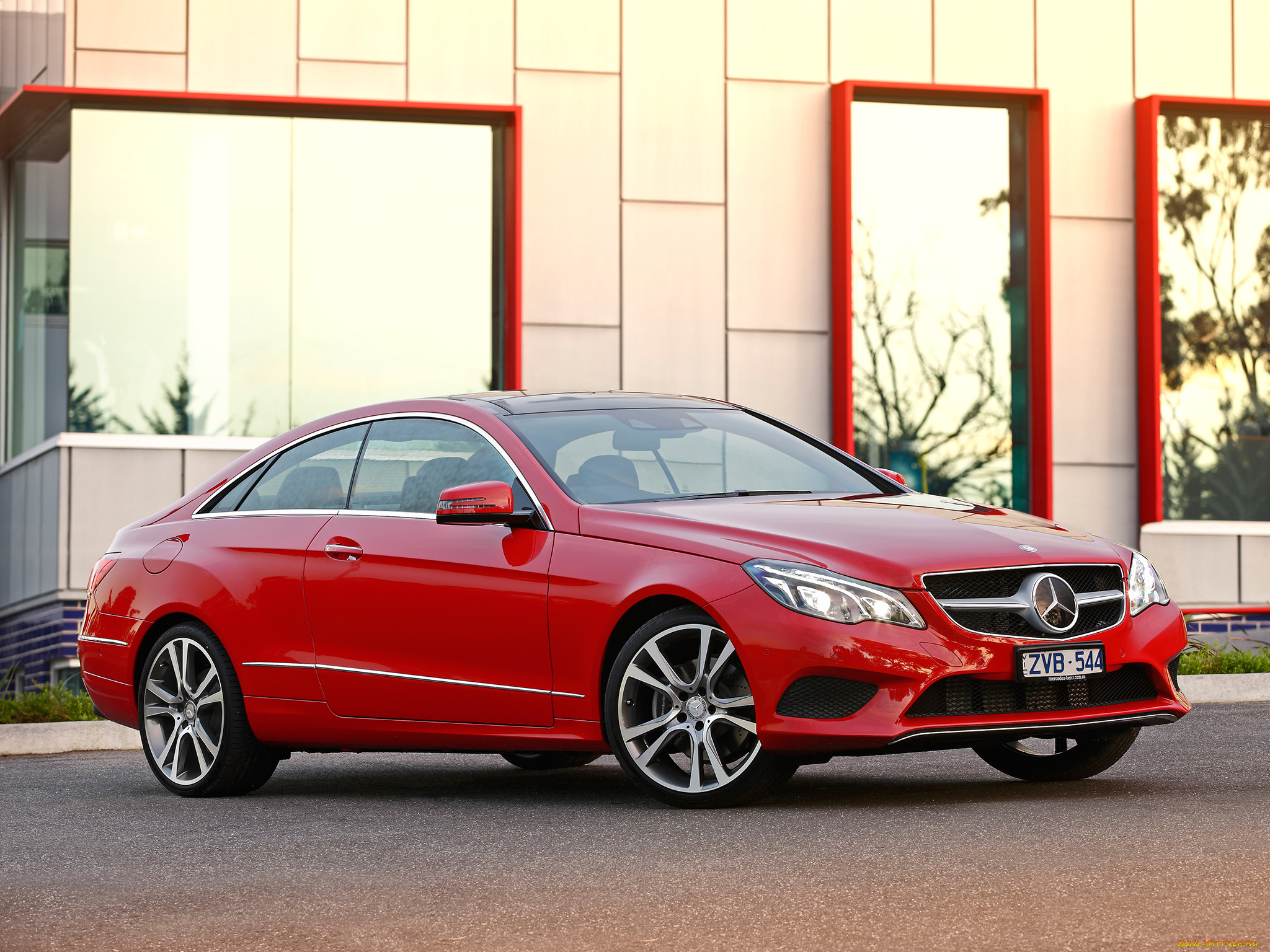 автомобили, mercedes-benz, 2013г, c207, au-spec, coupe, e, 250, красный