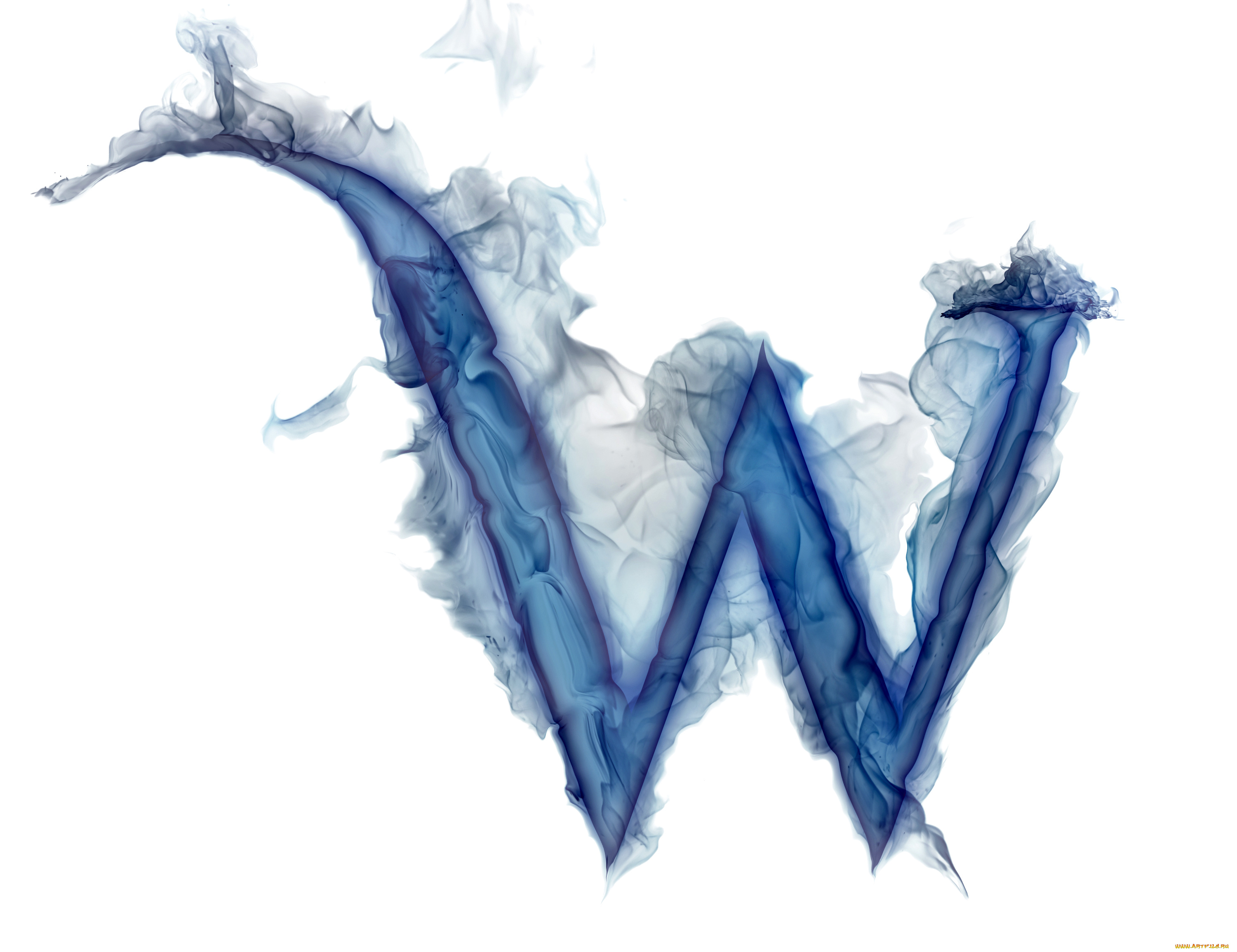 3д, графика, другое, , other, w, газ, дым, литера, буква