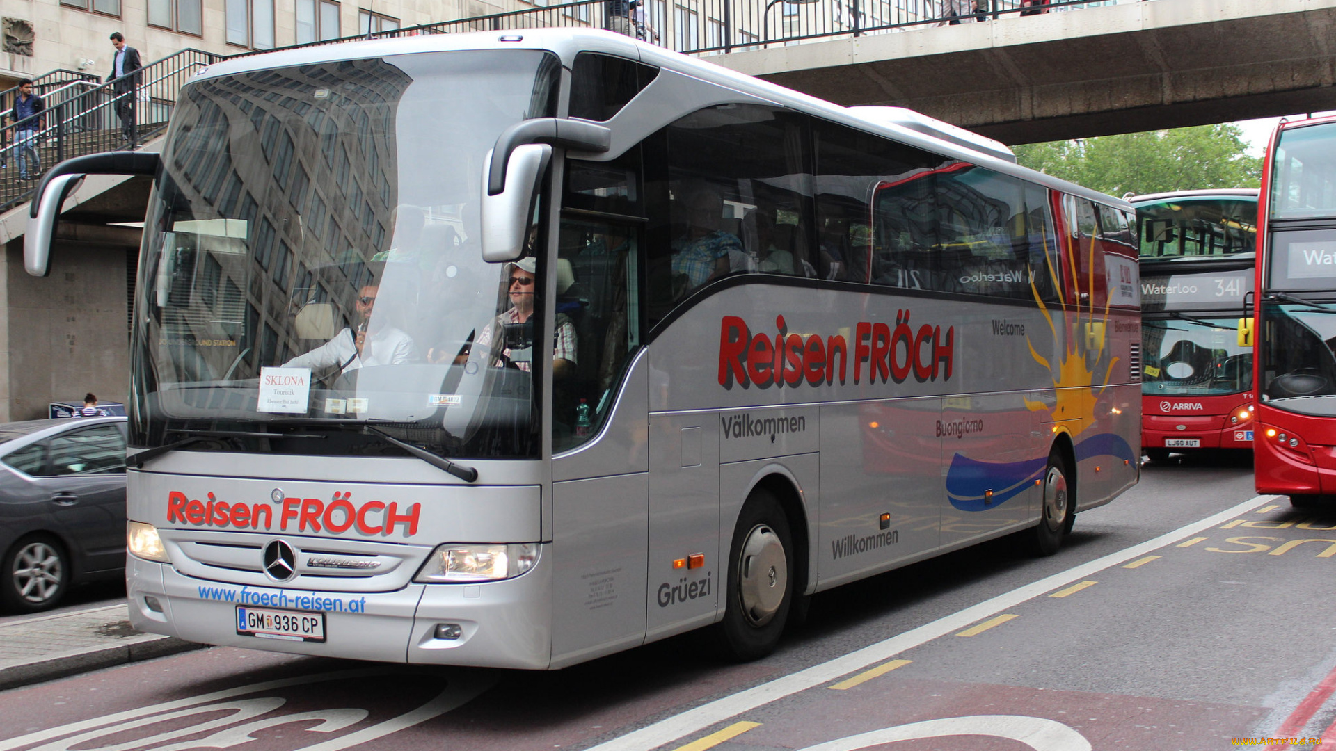 автомобили, автобусы, пассажирский, транспорт