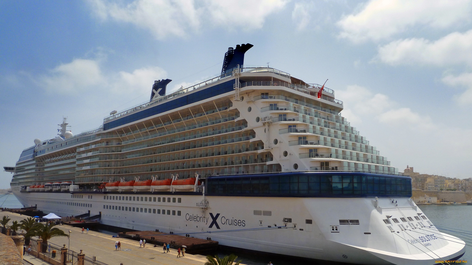 celebrity, solstice, корабли, лайнеры, океанский, лайнер, причал, круиз