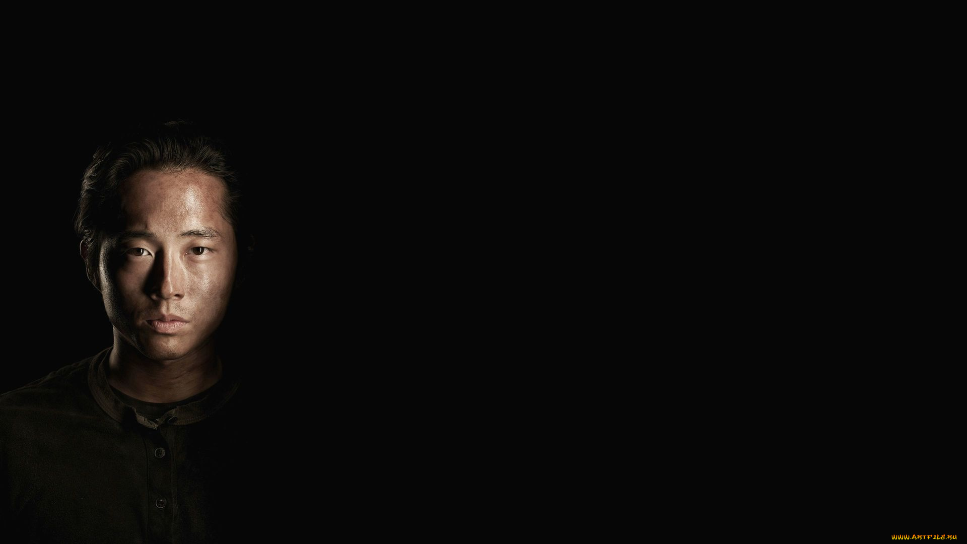 кино, фильмы, the, walking, dead, glenn, rhee, фон, взгляд, мужчина