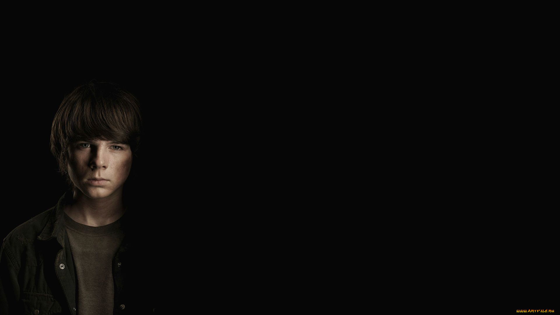 кино, фильмы, the, walking, dead, взгляд, мужчина, carl, grimes, фон