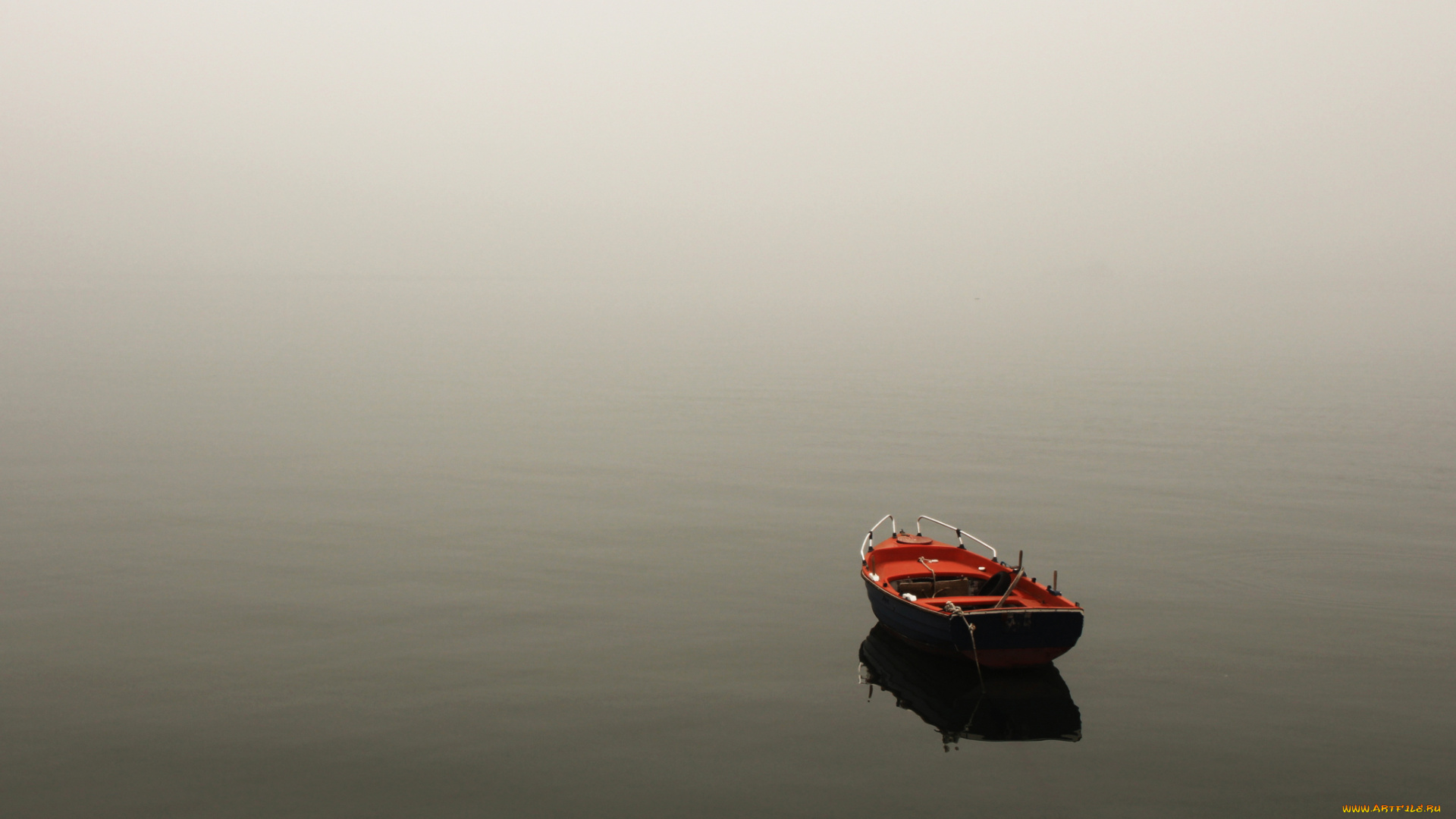 корабли, лодки, , шлюпки, пейзаж, туман, природа, лодка, озеро