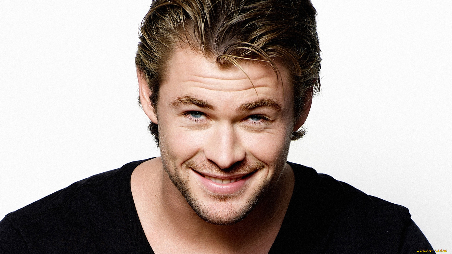 мужчины, chris, hemsworth, улыбка