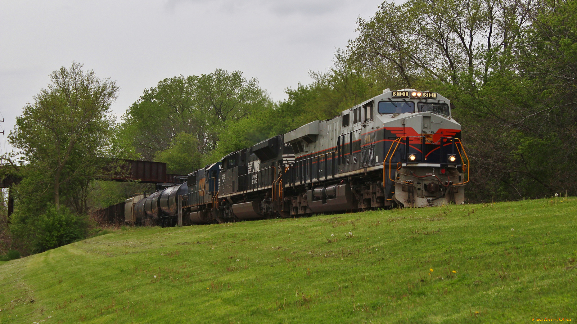 техника, поезда, локомотив, рельсы, дорога, железная, состав