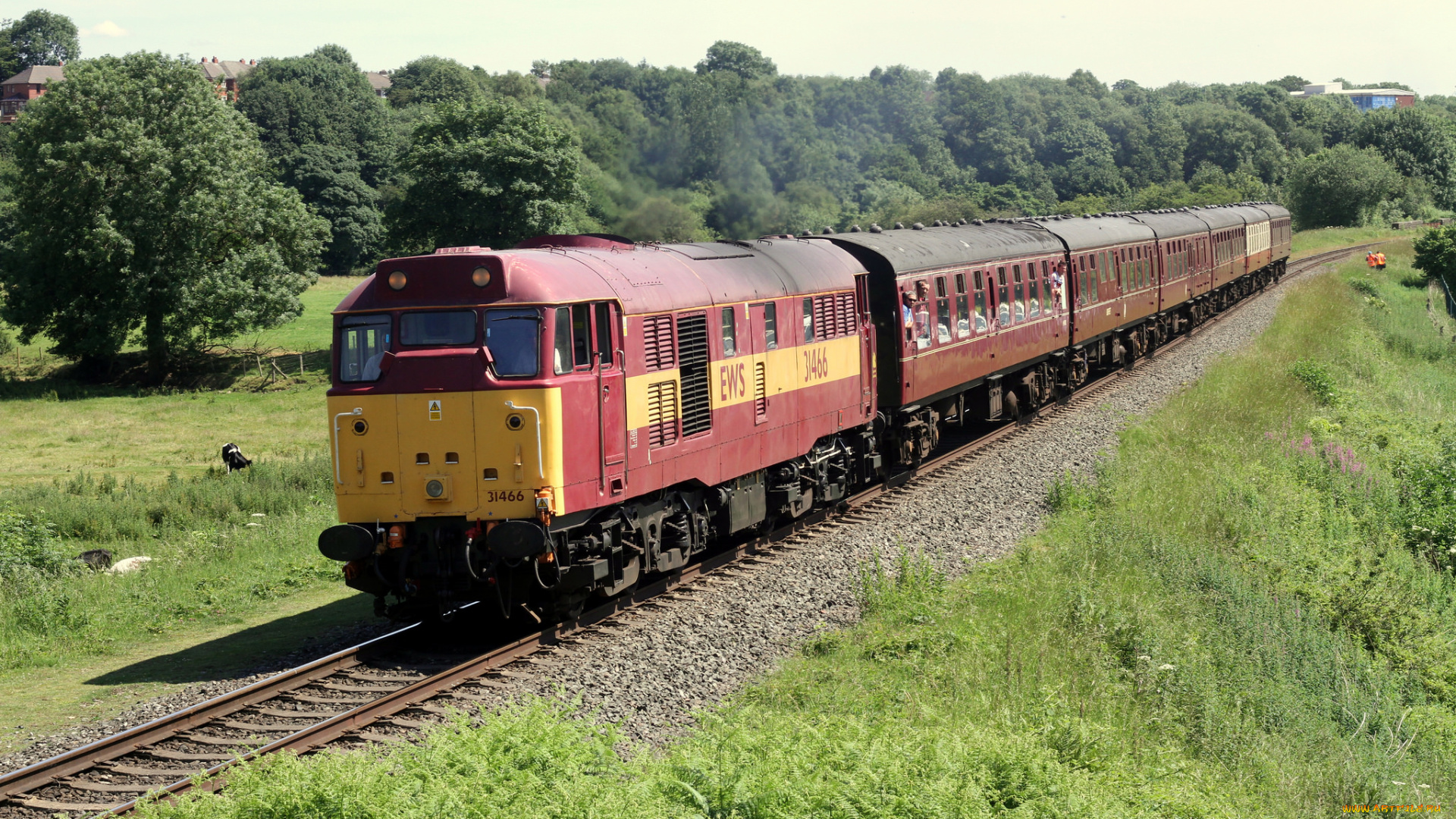 техника, поезда, локомотив, рельсы, дорога, железная, состав