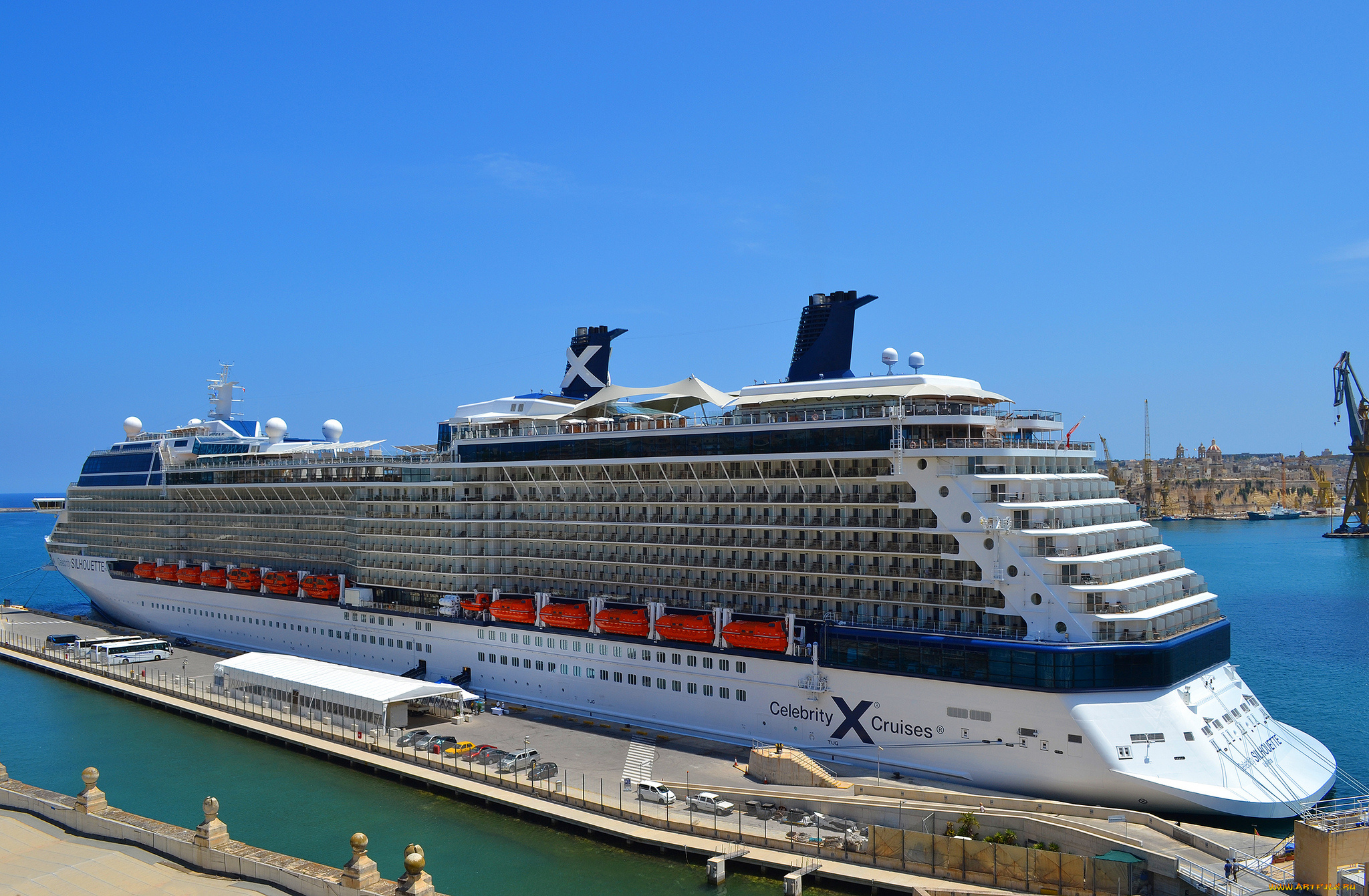 celebrity, silhouette, корабли, лайнеры, океанский, лайнер, причал, круиз