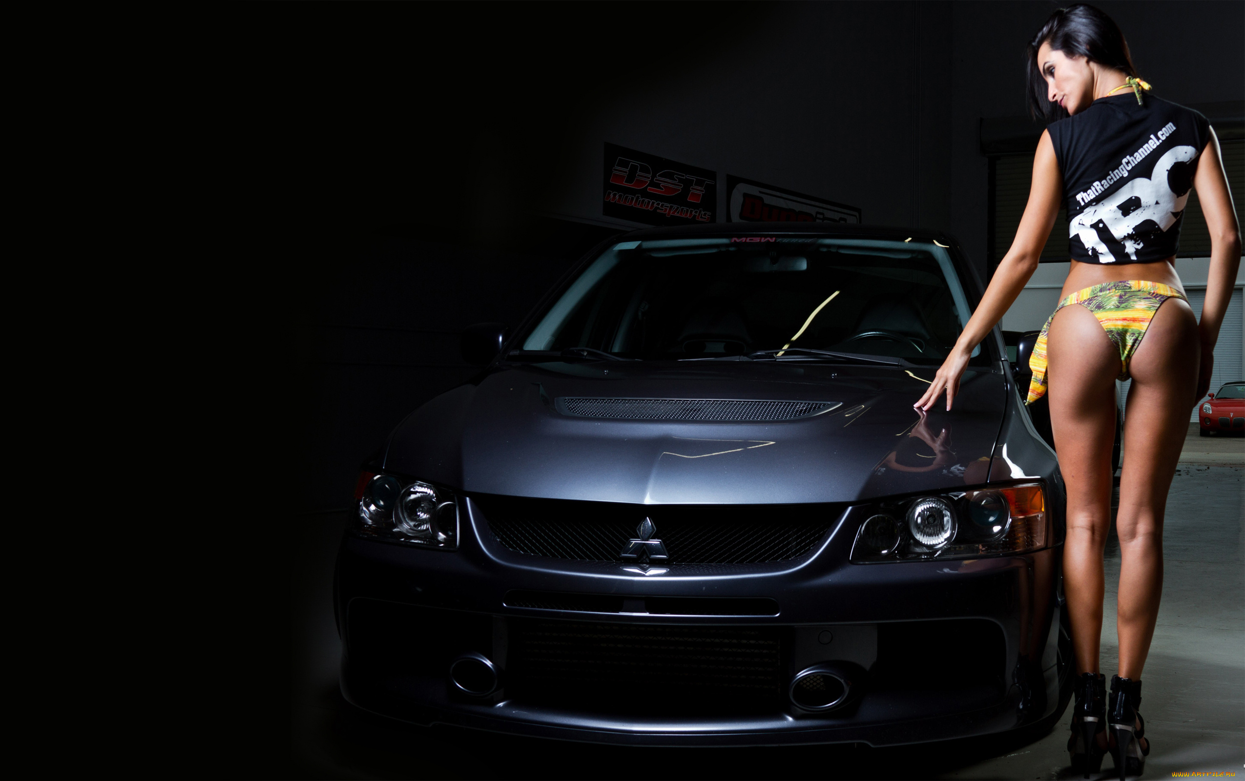 автомобили, -авто, с, девушками, lancer