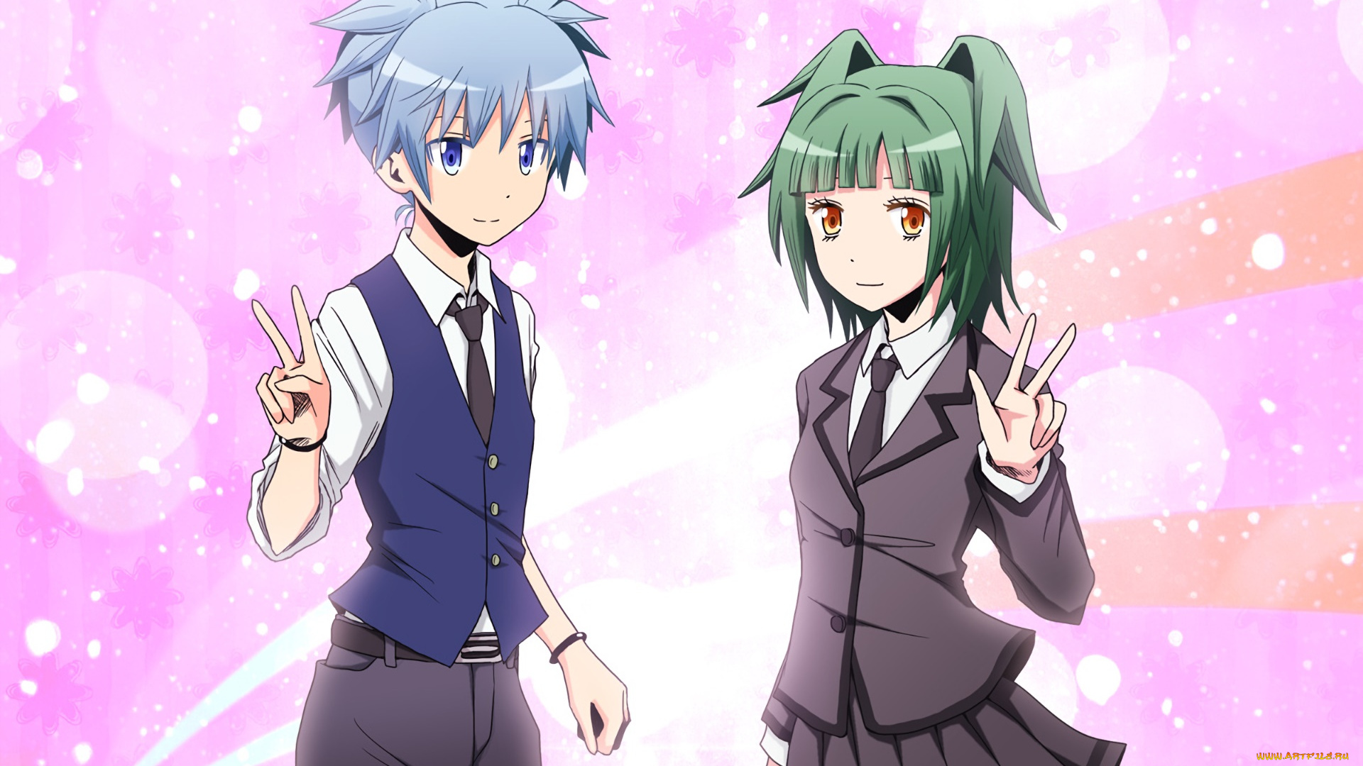 аниме, ansatsu, kyoushitsu, персонажи