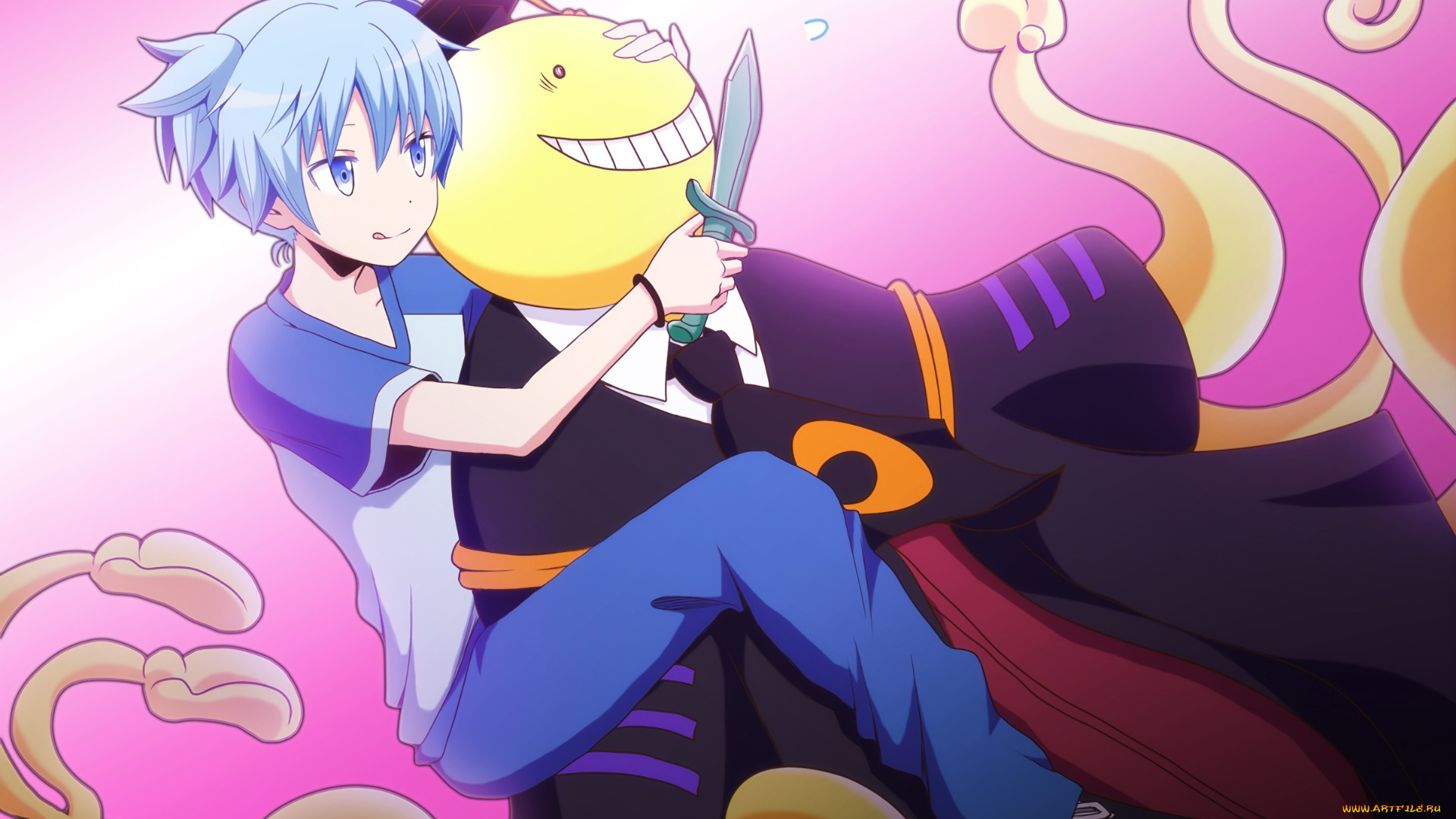 аниме, ansatsu, kyoushitsu, персонажи