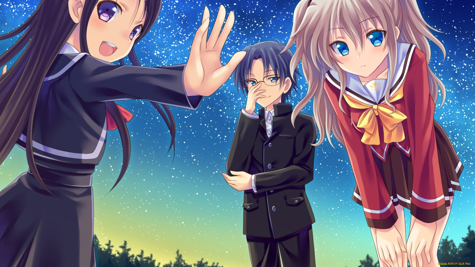 аниме, charlotte, шарлотта