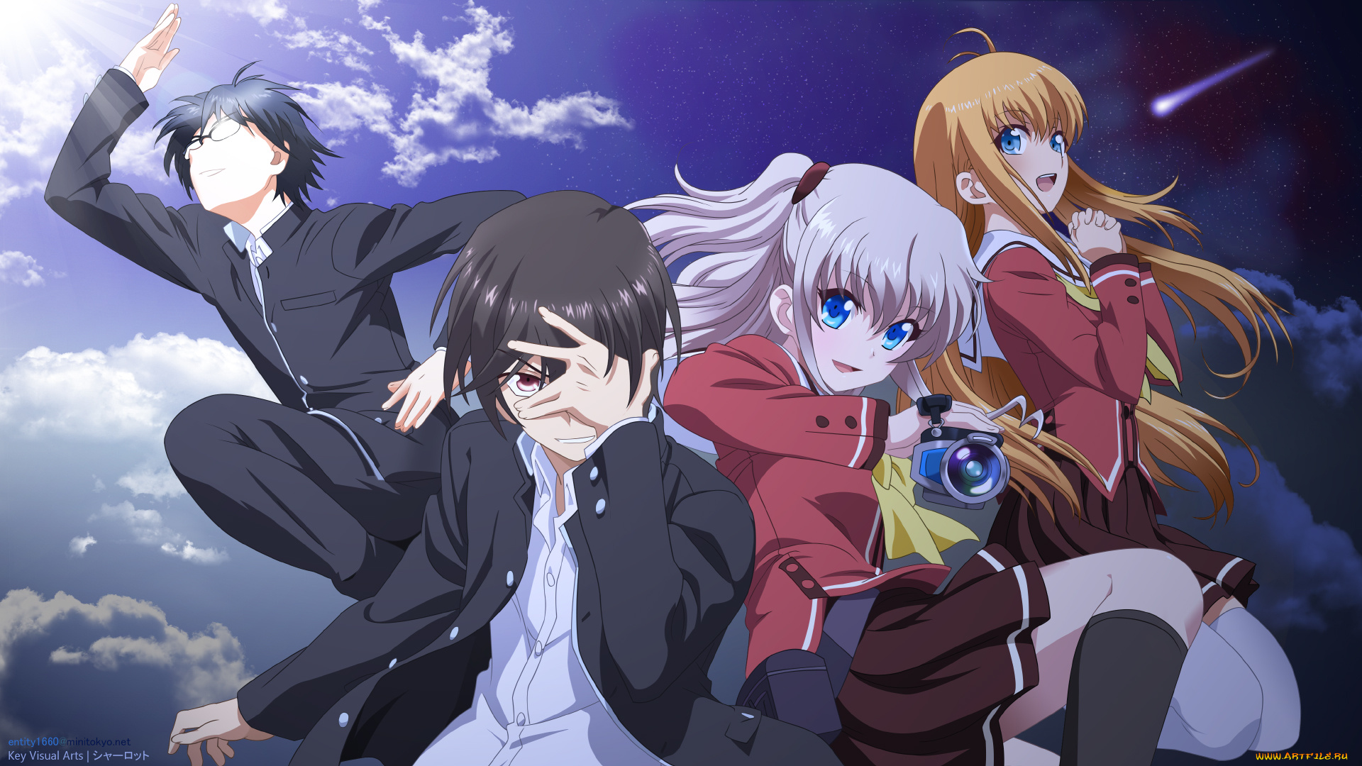 аниме, charlotte, шарлотта